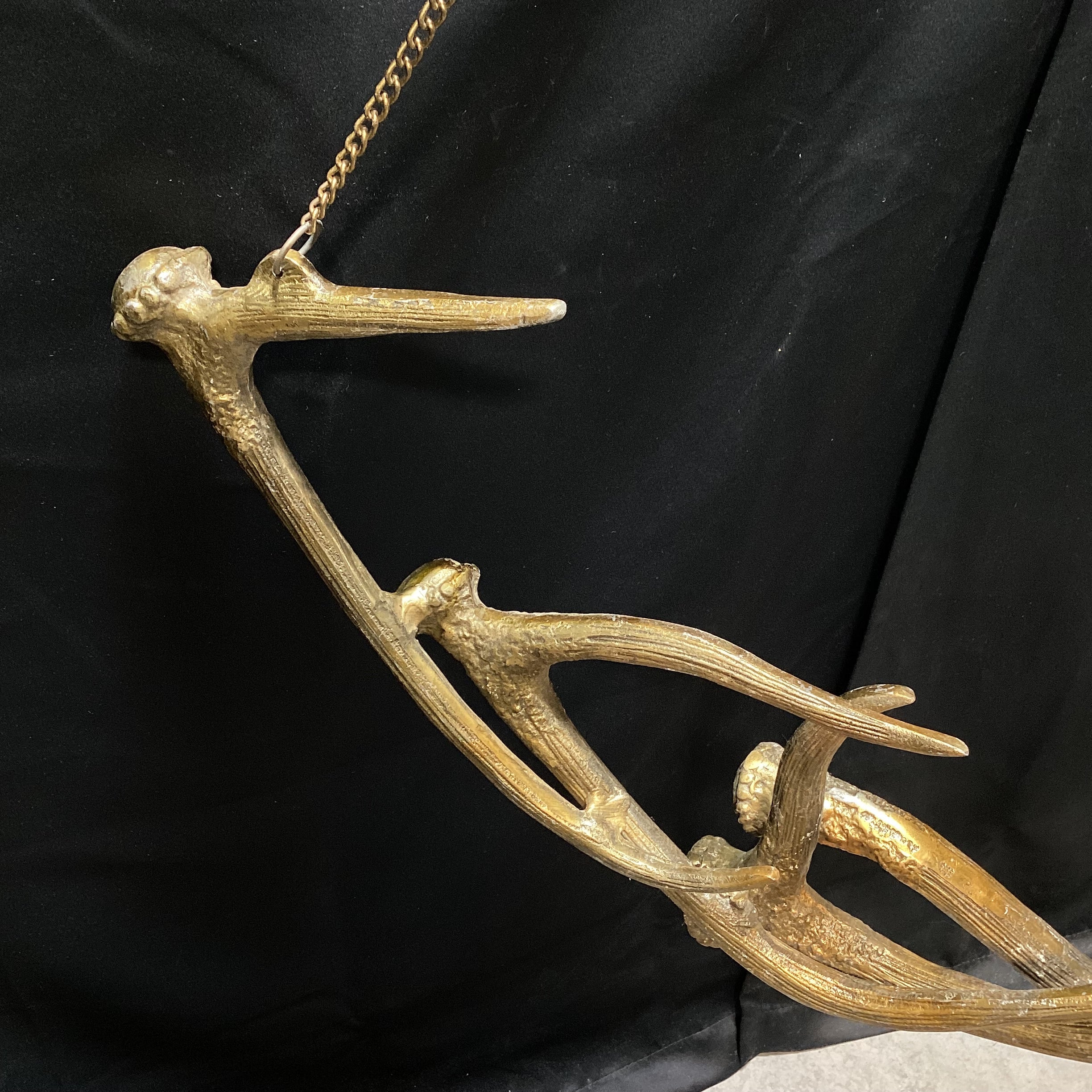 Faux Antler Aluminum Cast Hanging Art (1) 43" x 65"