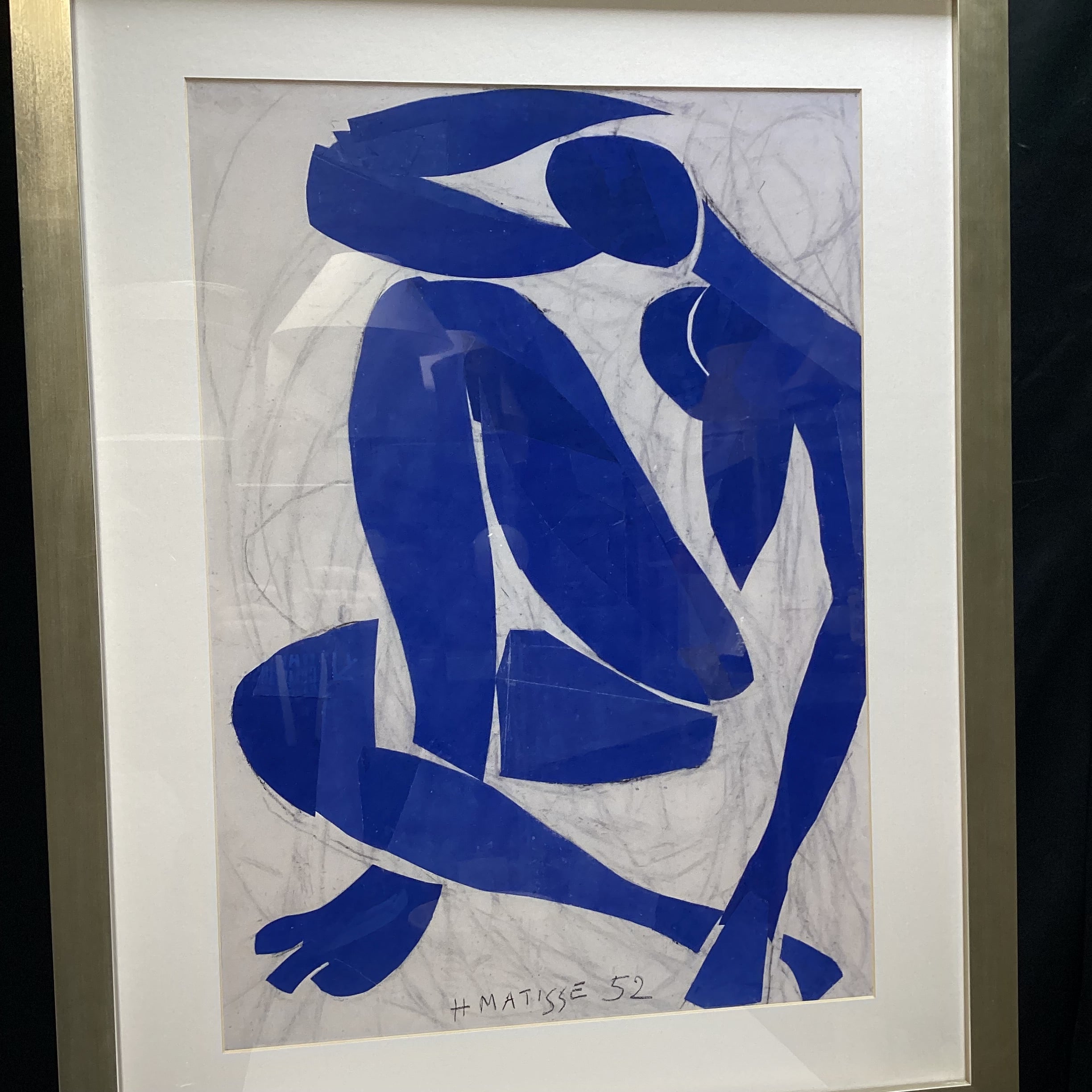Z Gallerie H. Matisse Blue Nude IV Framed Print 28.5" x 36.5"