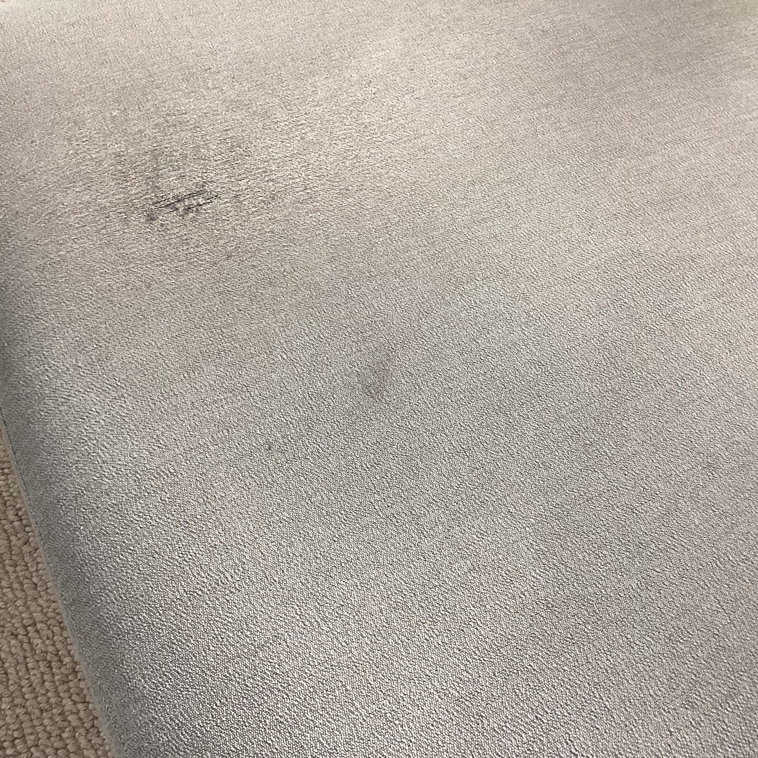 Room & Board Grey Woven 2 Piece with Chaise Modern Sectional 106"x 65"x 42"x 24"