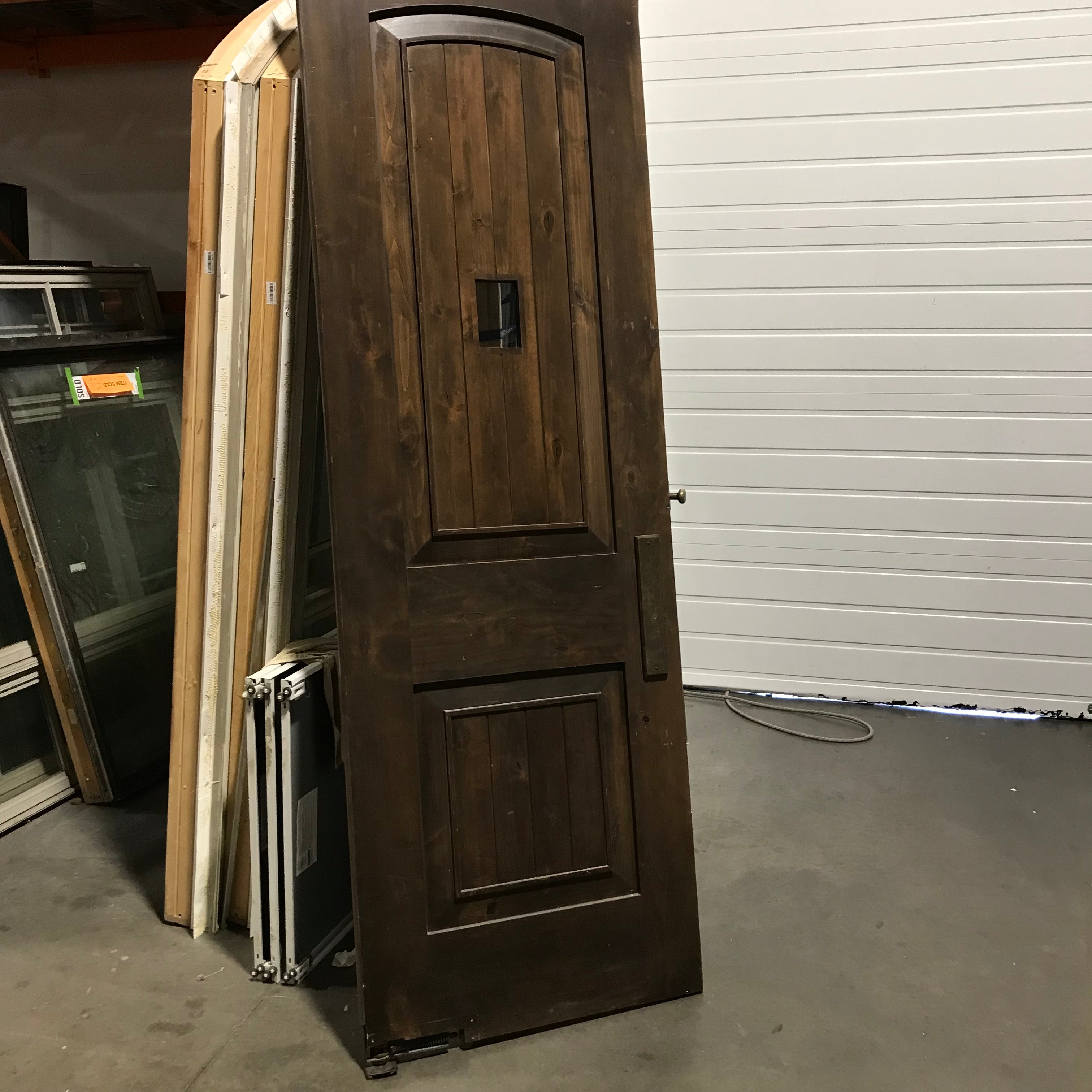 32"x 96"x 1.75" 2 Panel Stained Alder Swinging Interior Door