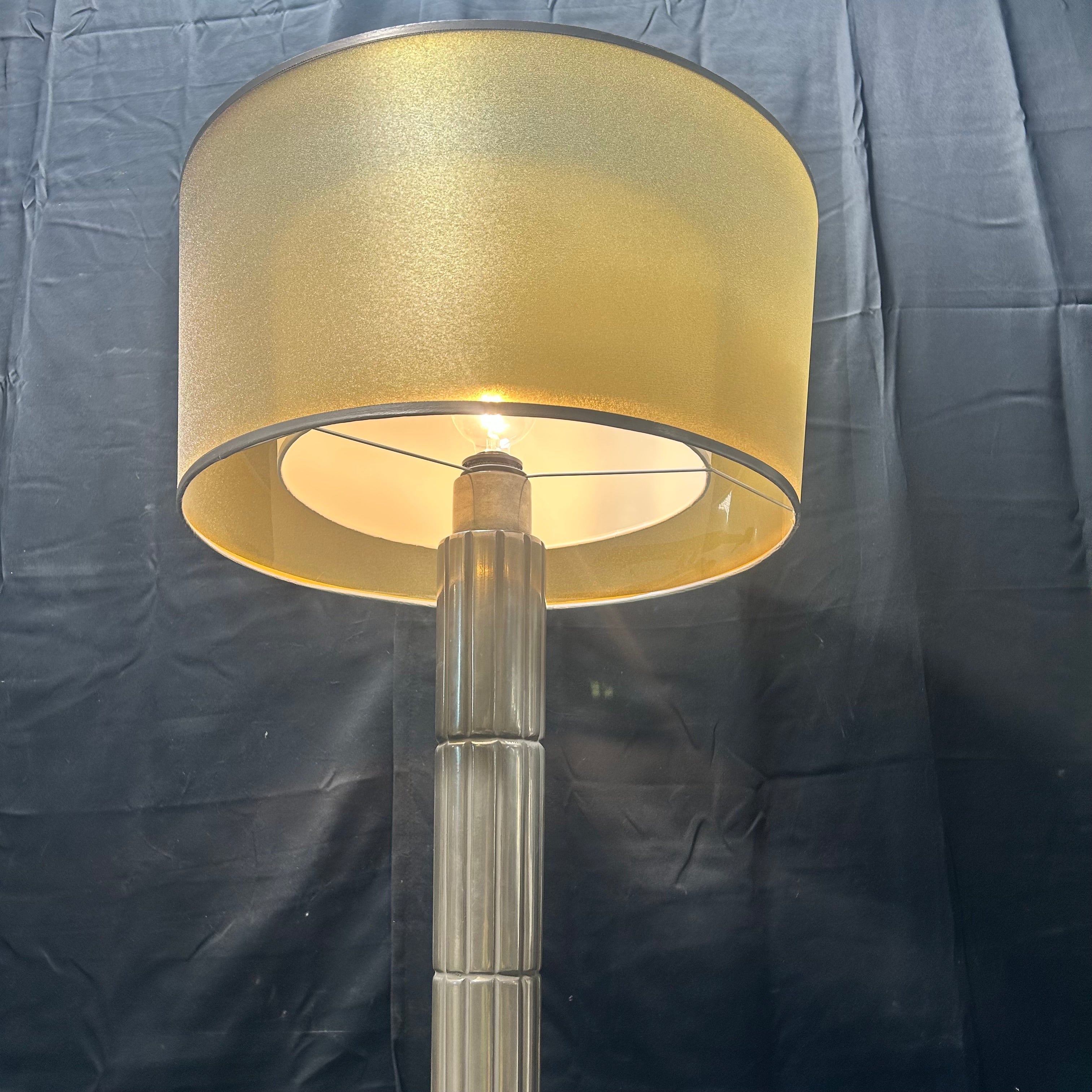 Fine Art Lamps Quadrailli Nickel Floor Lamp 22.5"x 62"