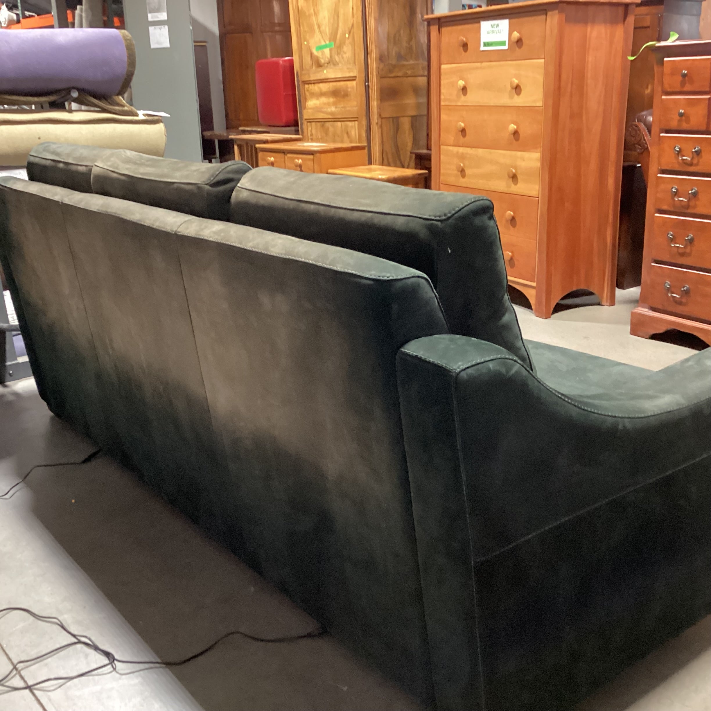 American Leather Furniture Jade Ultra Suede Power Reclining Sofa 94"x 41" to 68"x 41"