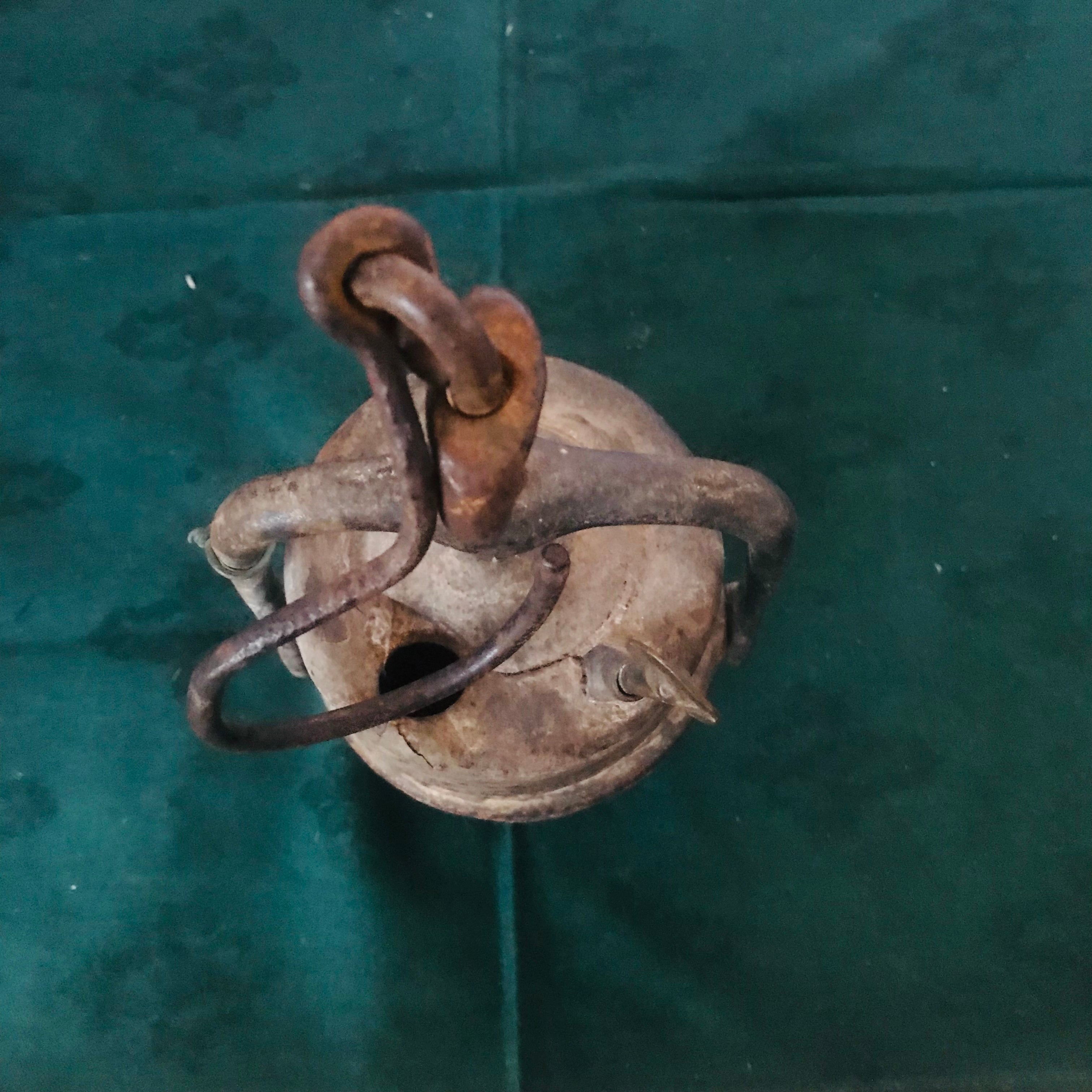 Vintage Carbide Mining Lamp,4.5"x 12.5"