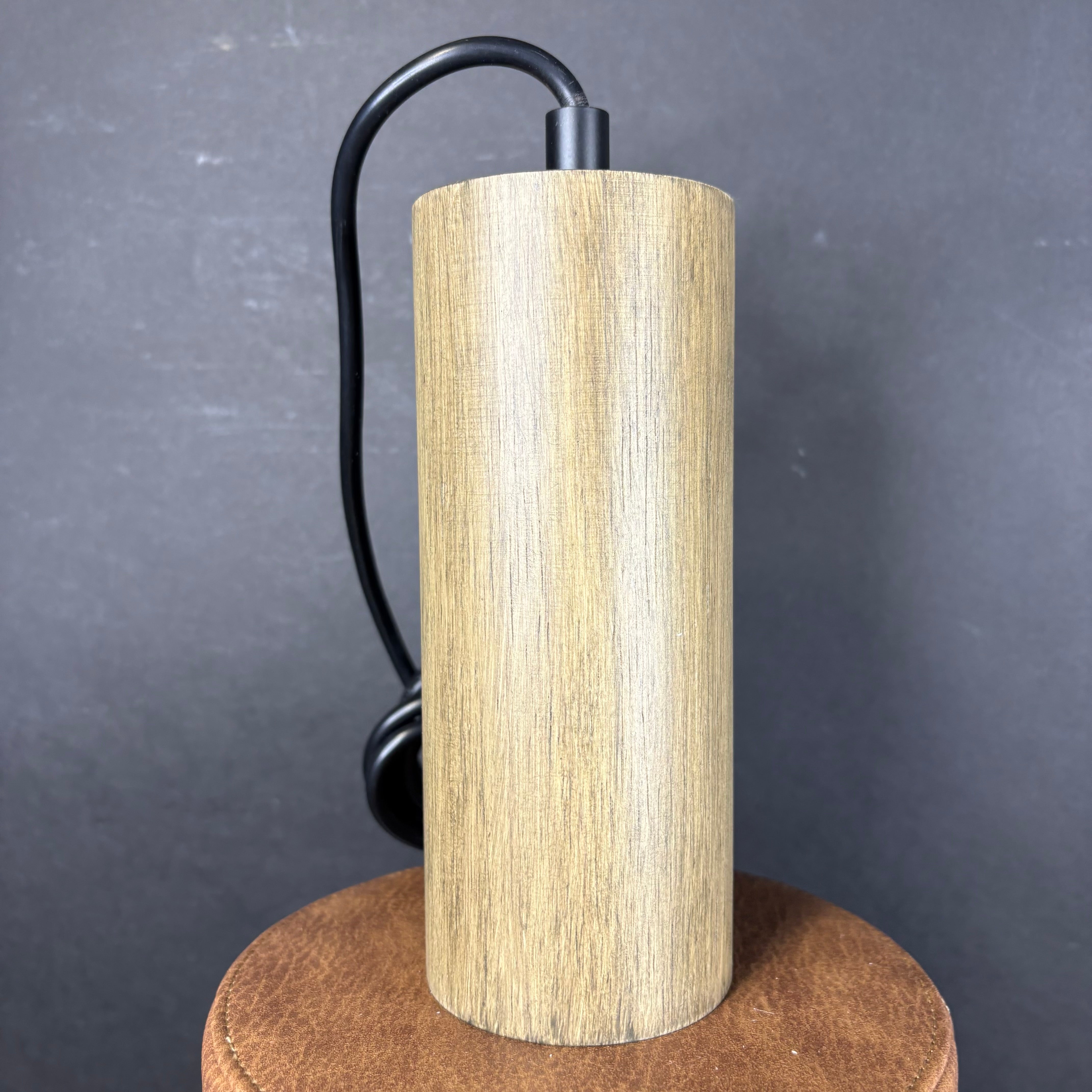 Maxim Lighting Scout 1-Light Weathered Wood with Brown Leather Wrapped Glass Shade Ceiling Pendant 7" Diameter x 18.5" - 138"