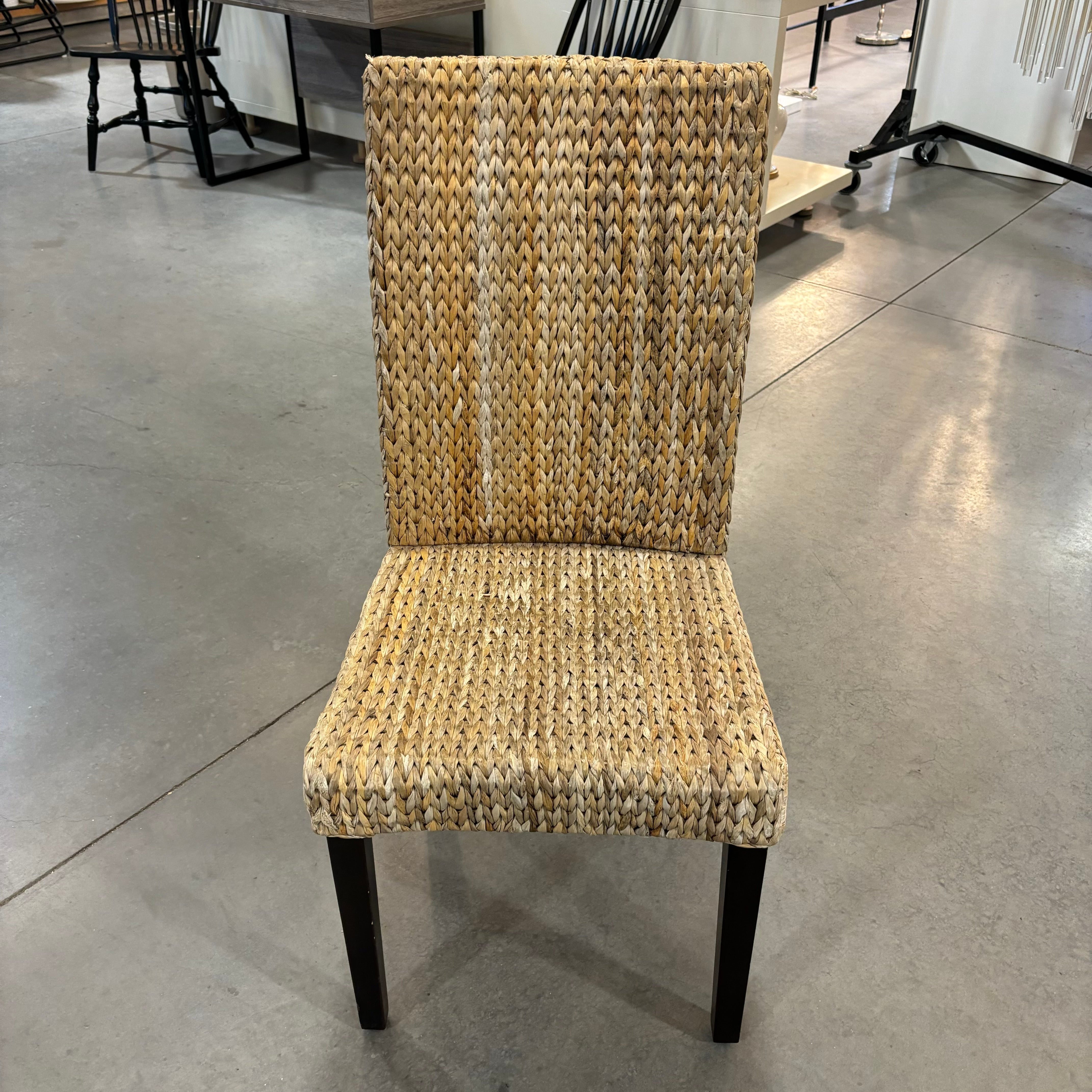 Pottery Barn Seagrass Highback Dining Chair 19"x 22"x 40"