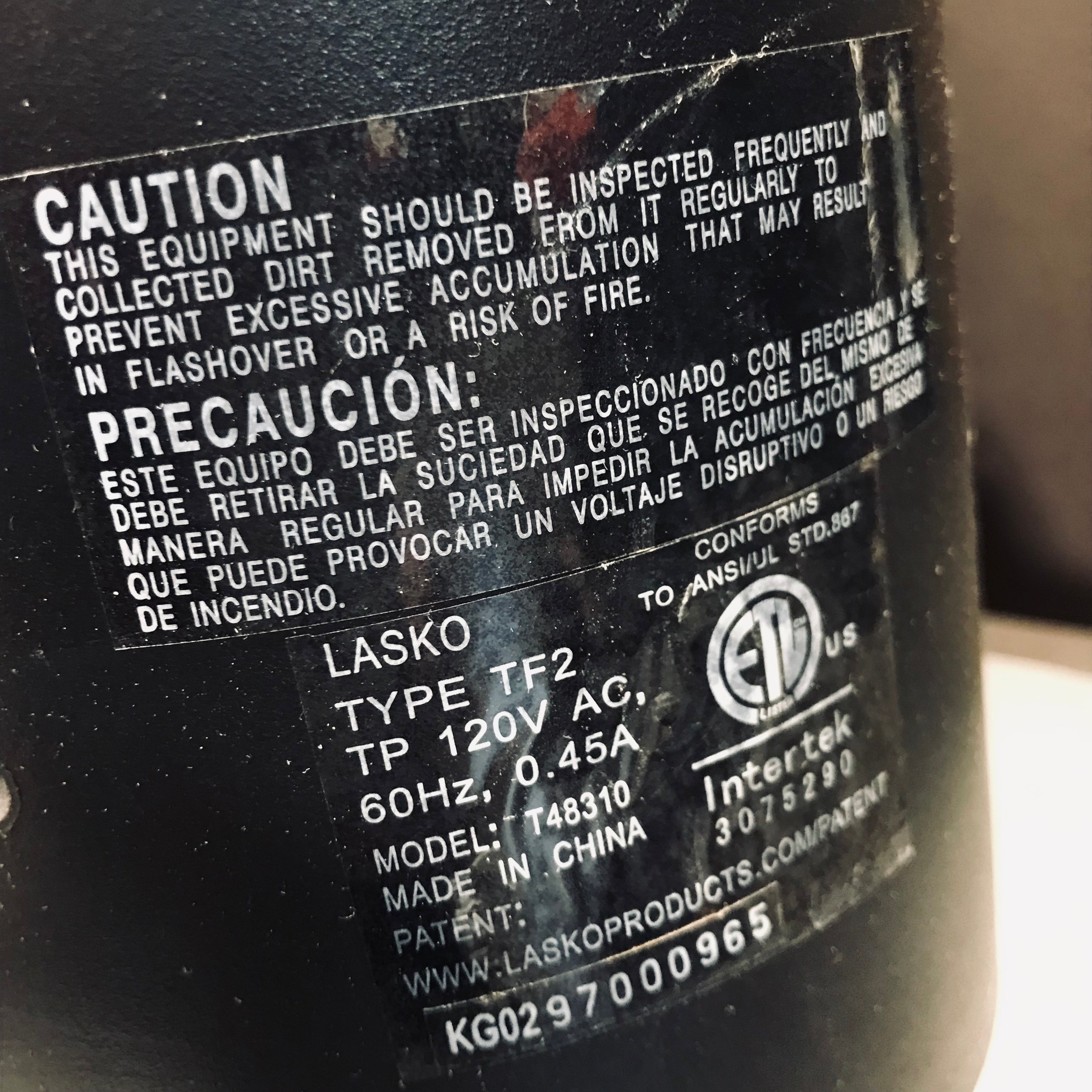 Lasko 48" Oscillating Tower Fan