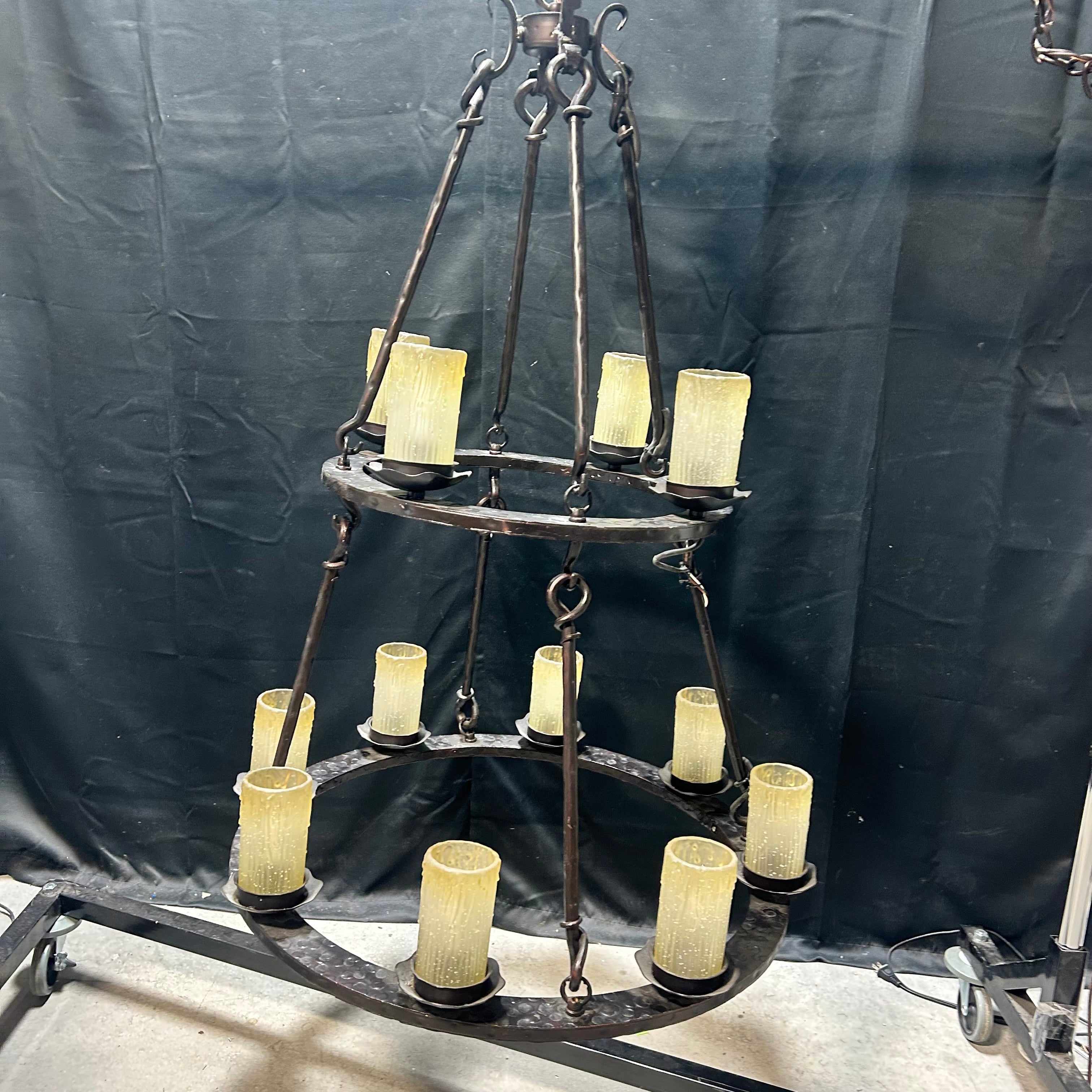 Notre Dame 12-Light Oil rubbed Bronze Chandelier 30"x 47"