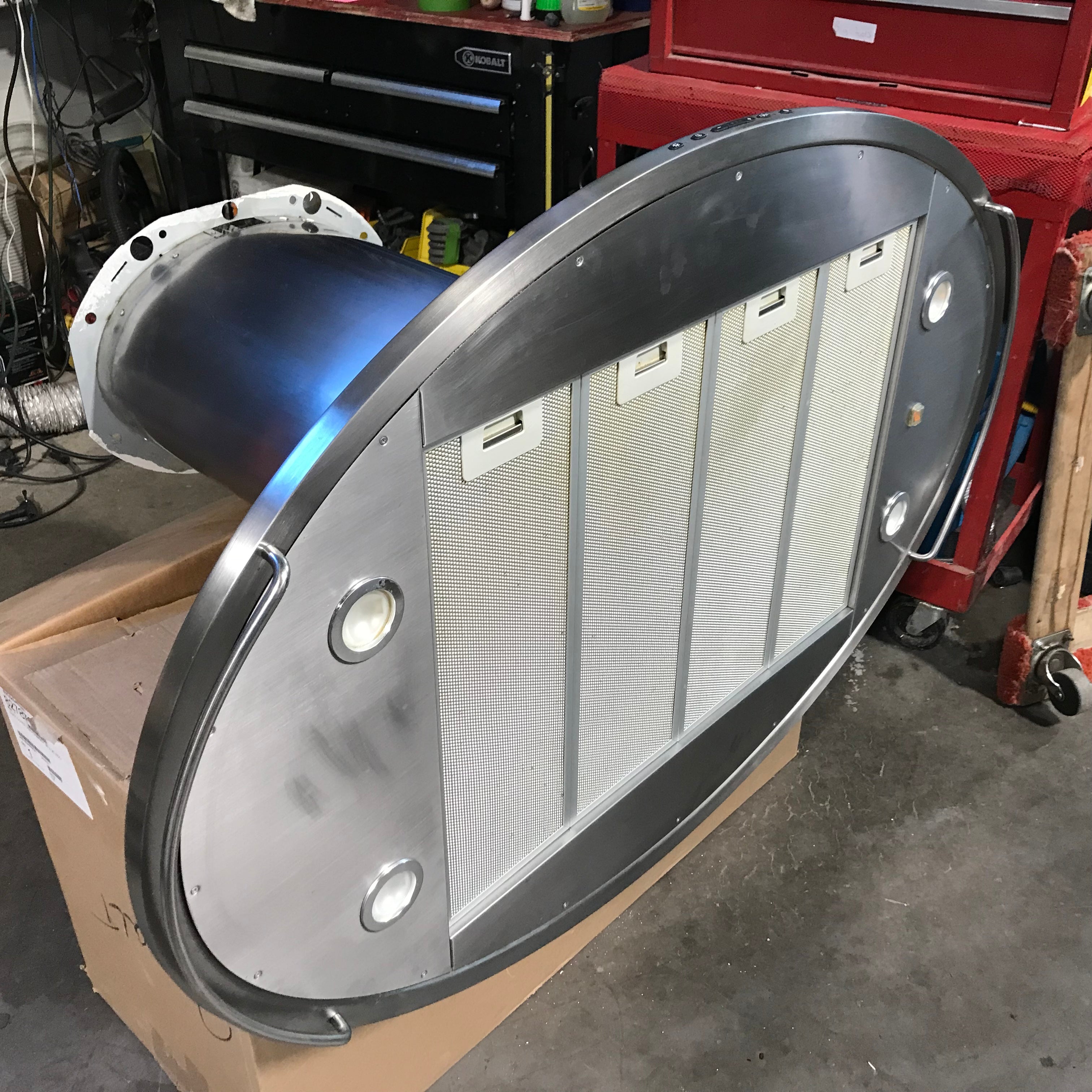 Miele 48" Stainless Steel DA-230-FDST Internal Fan Range Hood 48"x 32"x 31"