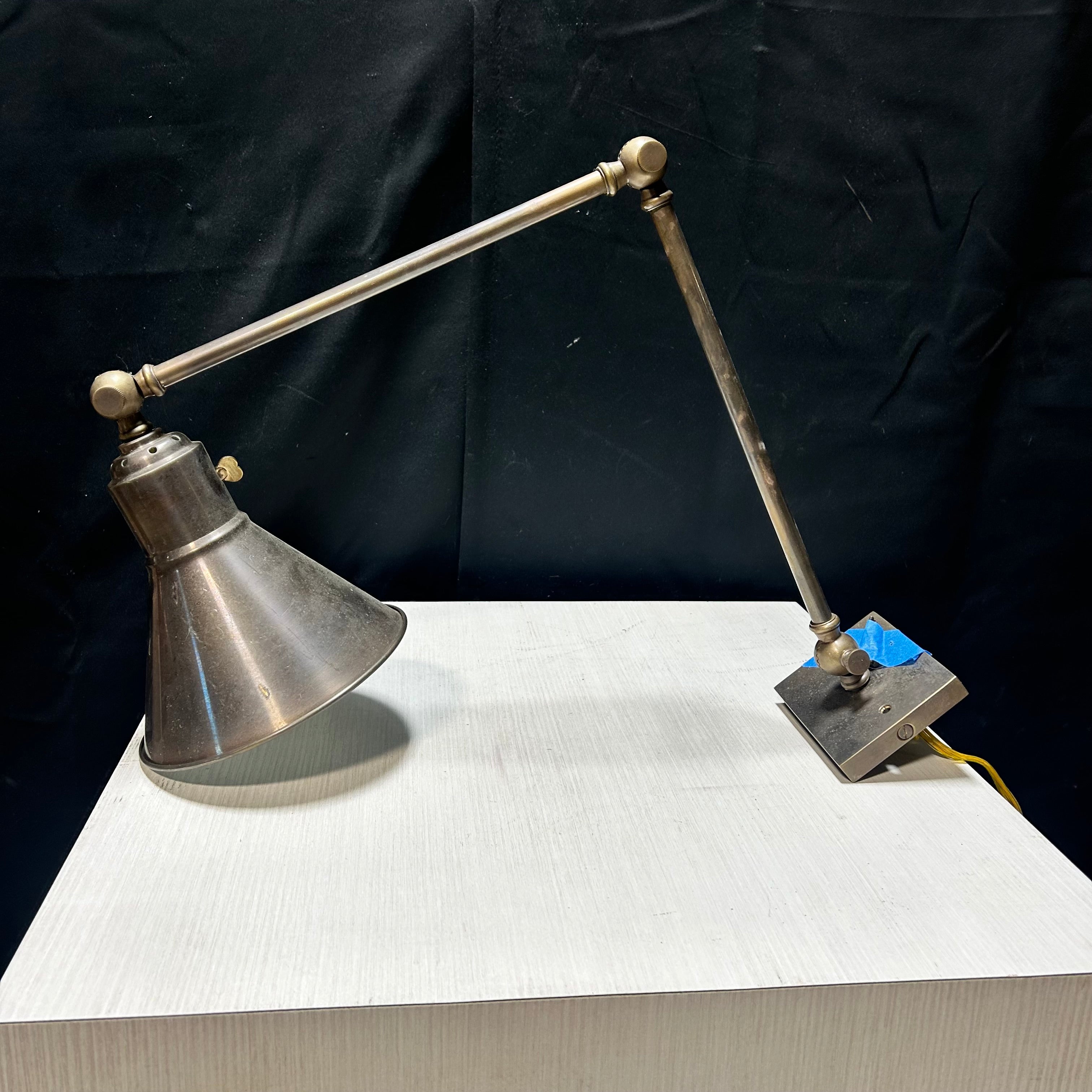 Hinson Library Brass Wall 7"x 30"Sconce