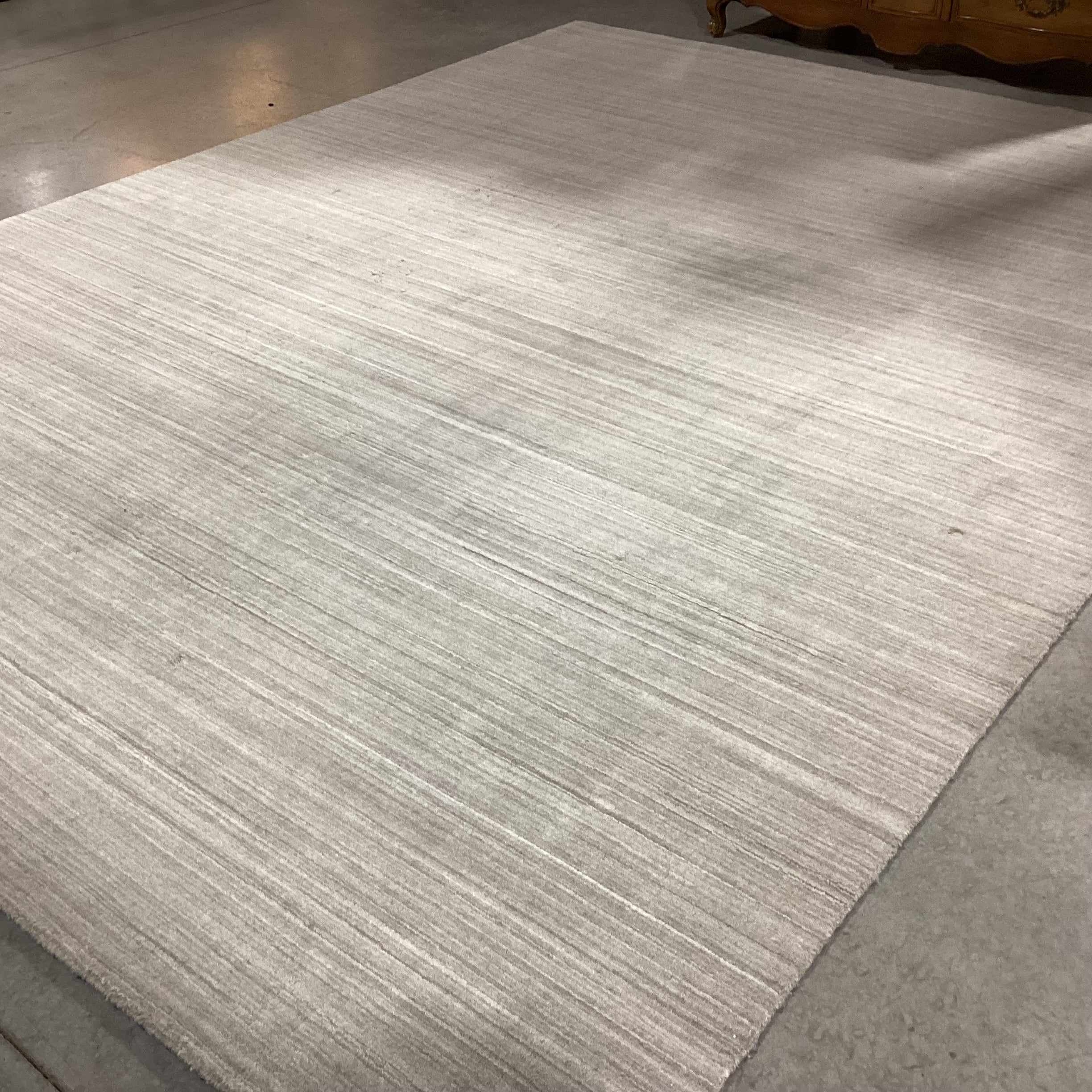 Restoration Hardware Fog Polyester Woven Rug 9'x 12'