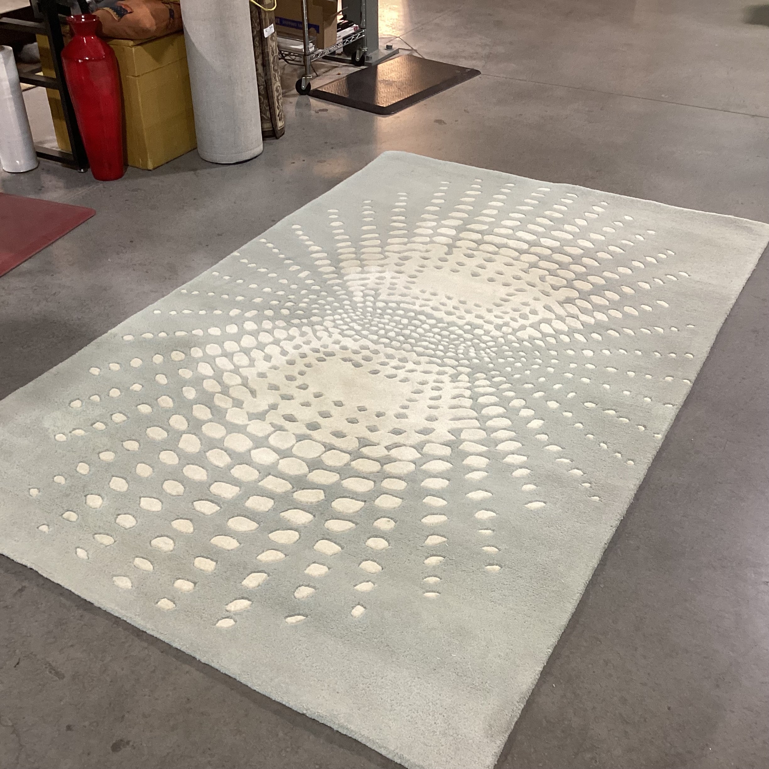 Safavieh Soho Blue Ivory Wool Rug 5'x 8'