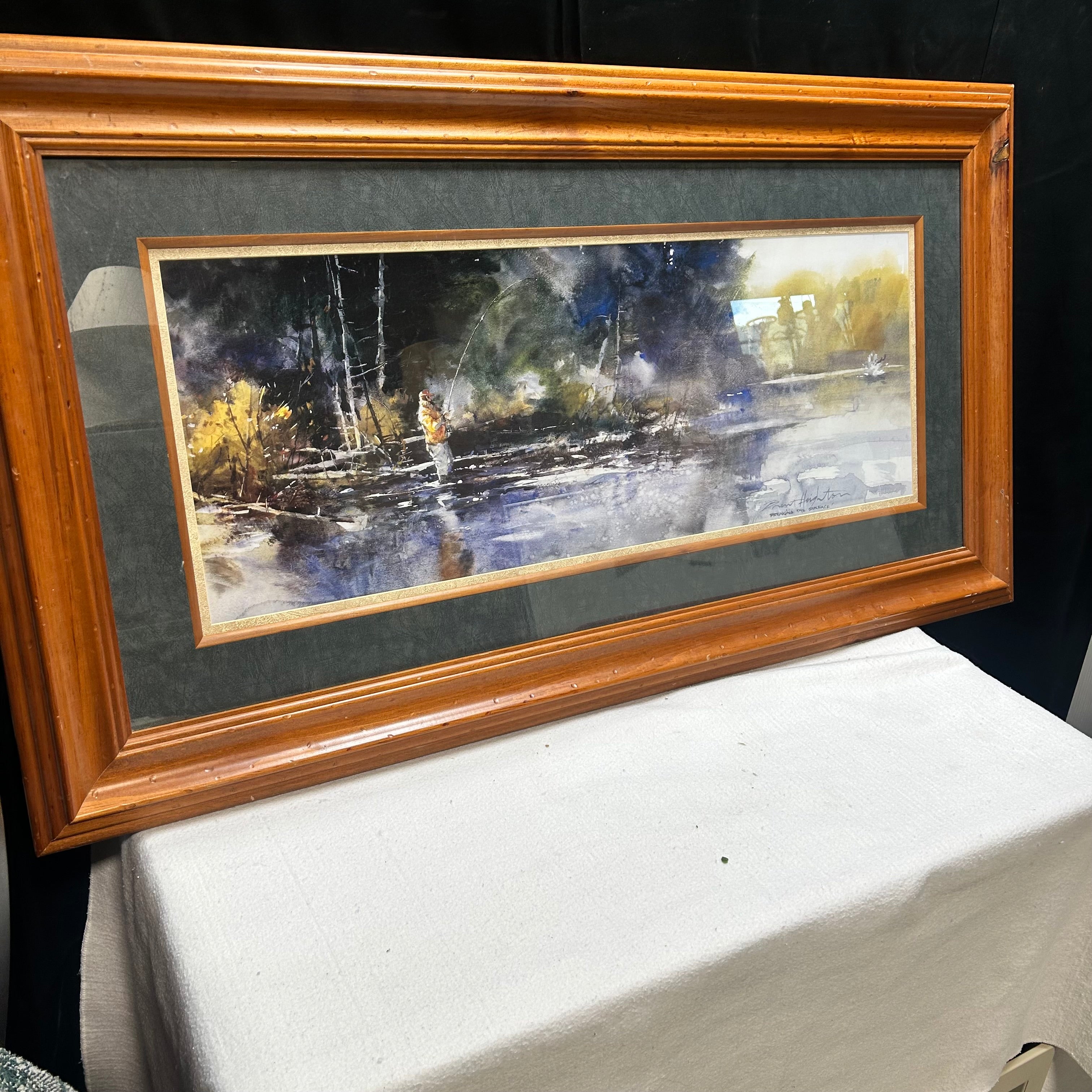 Brent Heighton "Breaking The Surface" Lithograph 46"x 25"