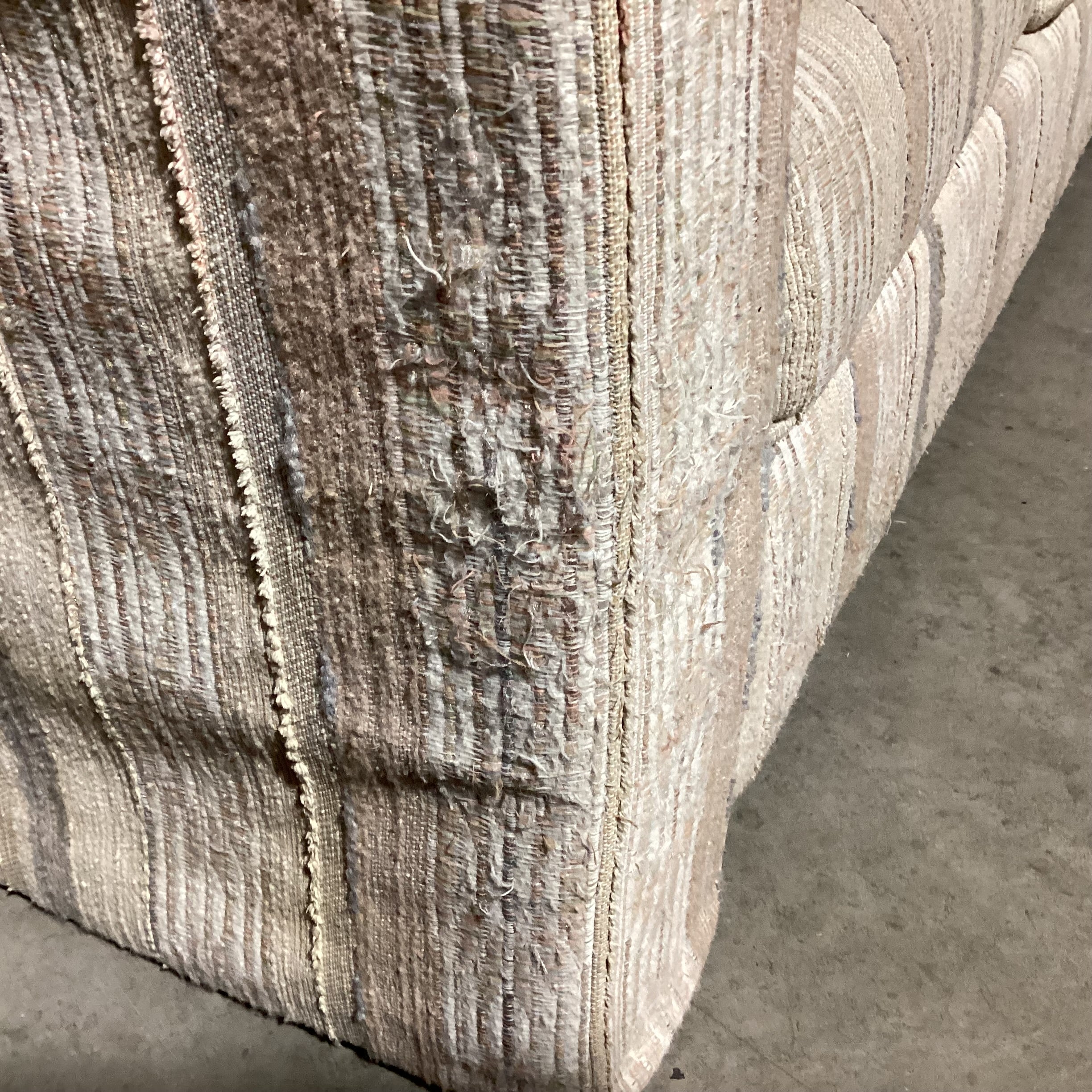 Sand Pastels Texture Woven Sofa 83"x 36"x 26"