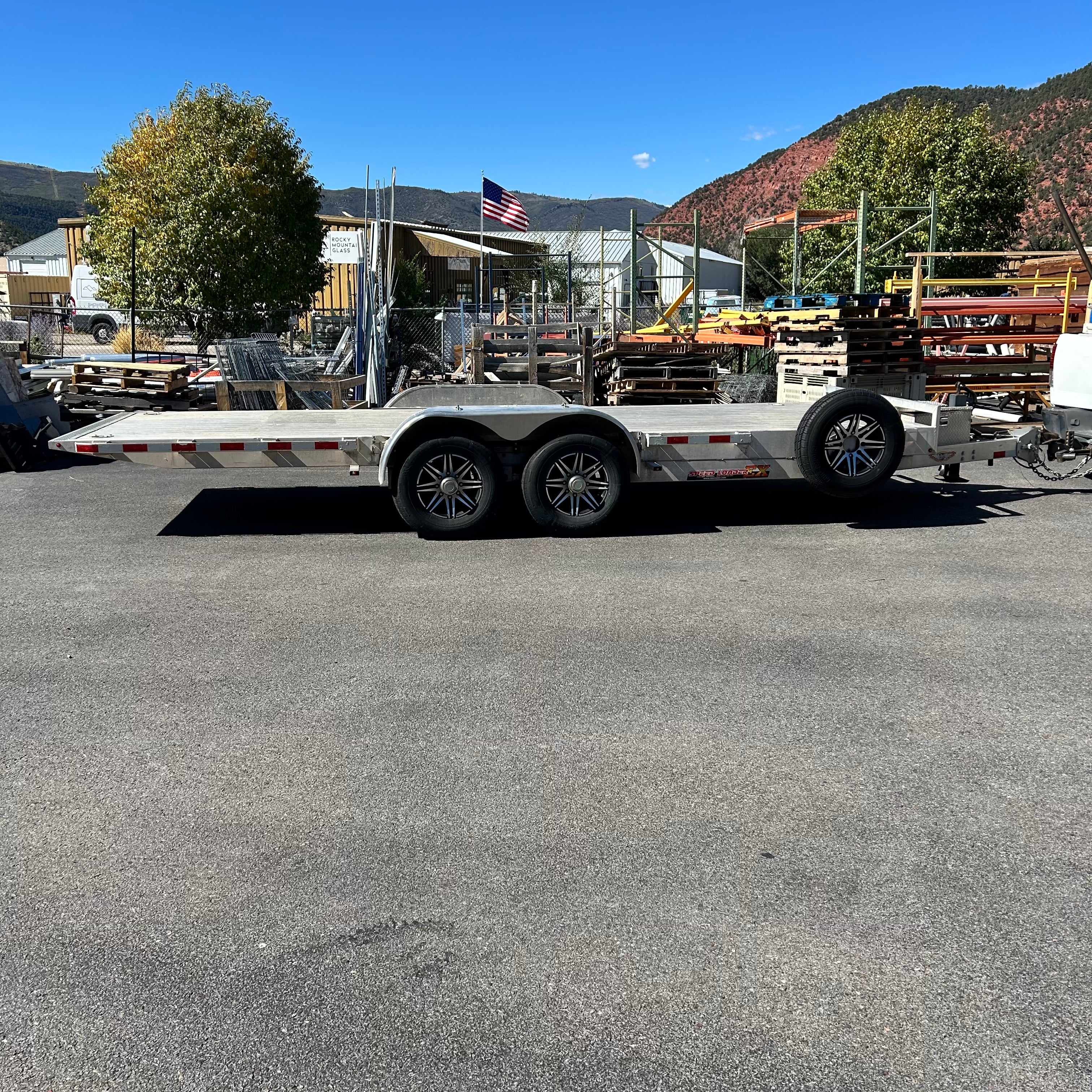 2022 25 ft. Total - 20' Deck Aluminum Tilt Speed Loader EX Car Hauler Trailer