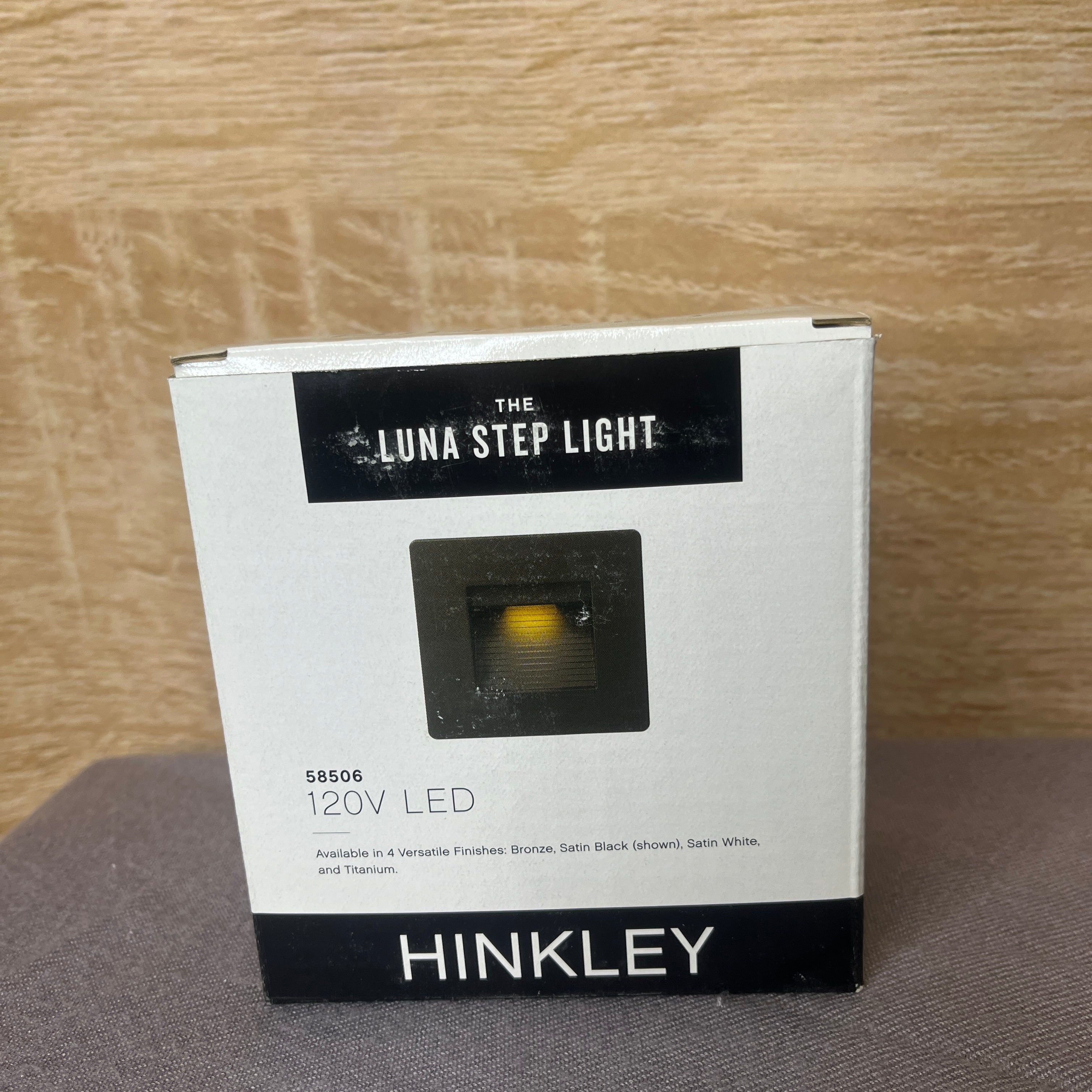 Hinkley Luna 1-Light LED Satin White Step Light 4.5"x 4.5"