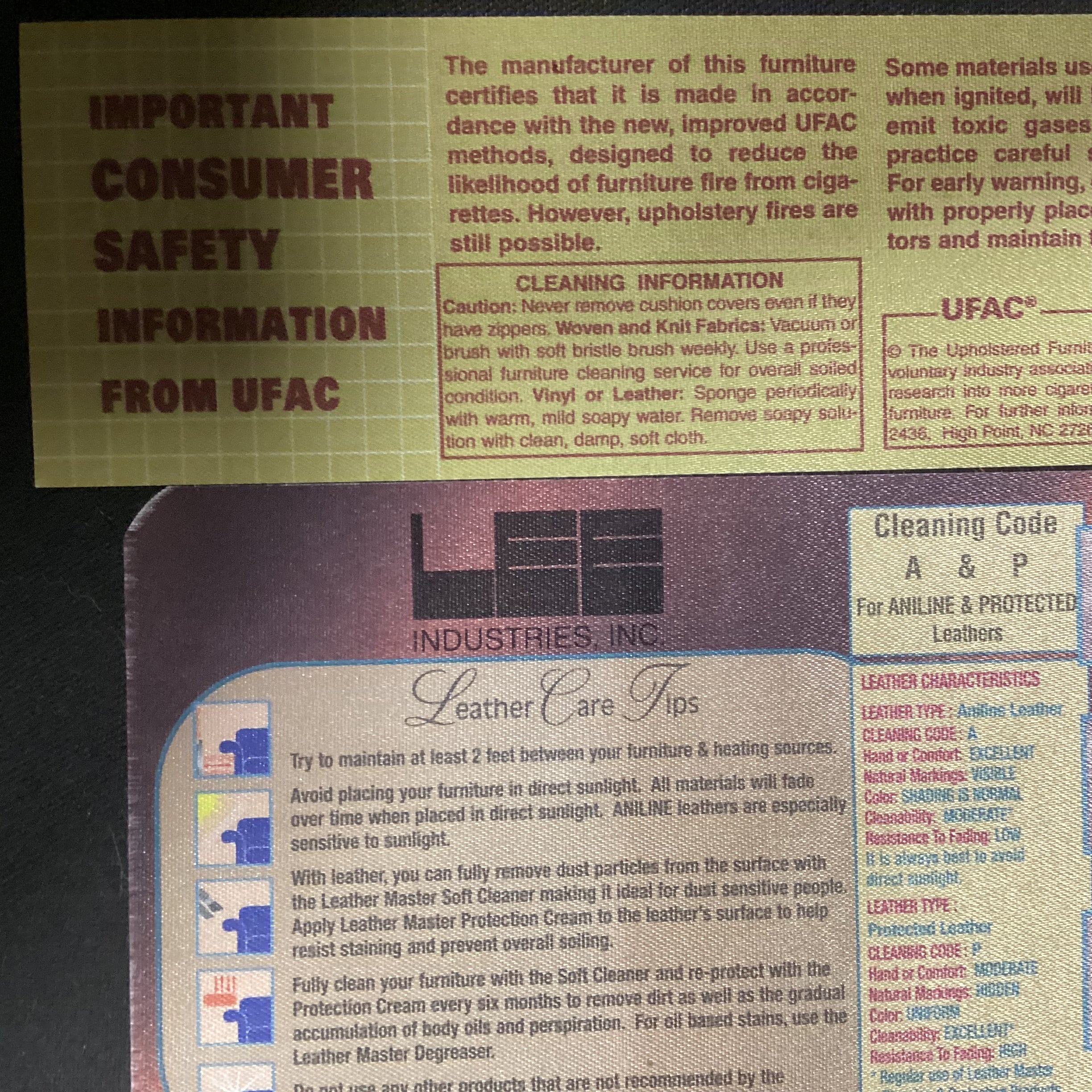 Lee Industries Leather with Front Casters Club Chair 36"x 38"x 35"