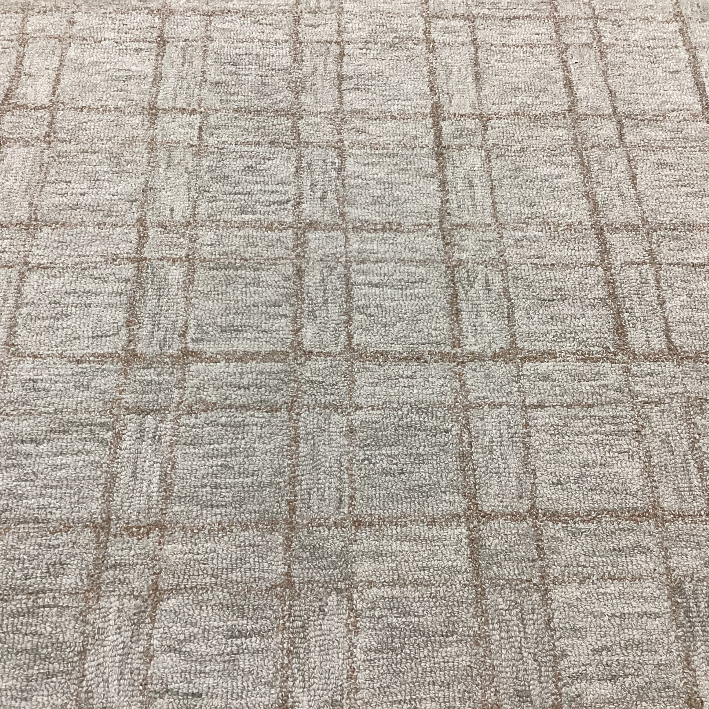 Chris Loves Julia LoLoi Polly Collection Khaki Sand Loop Wool Rug 9'3"x 13'
