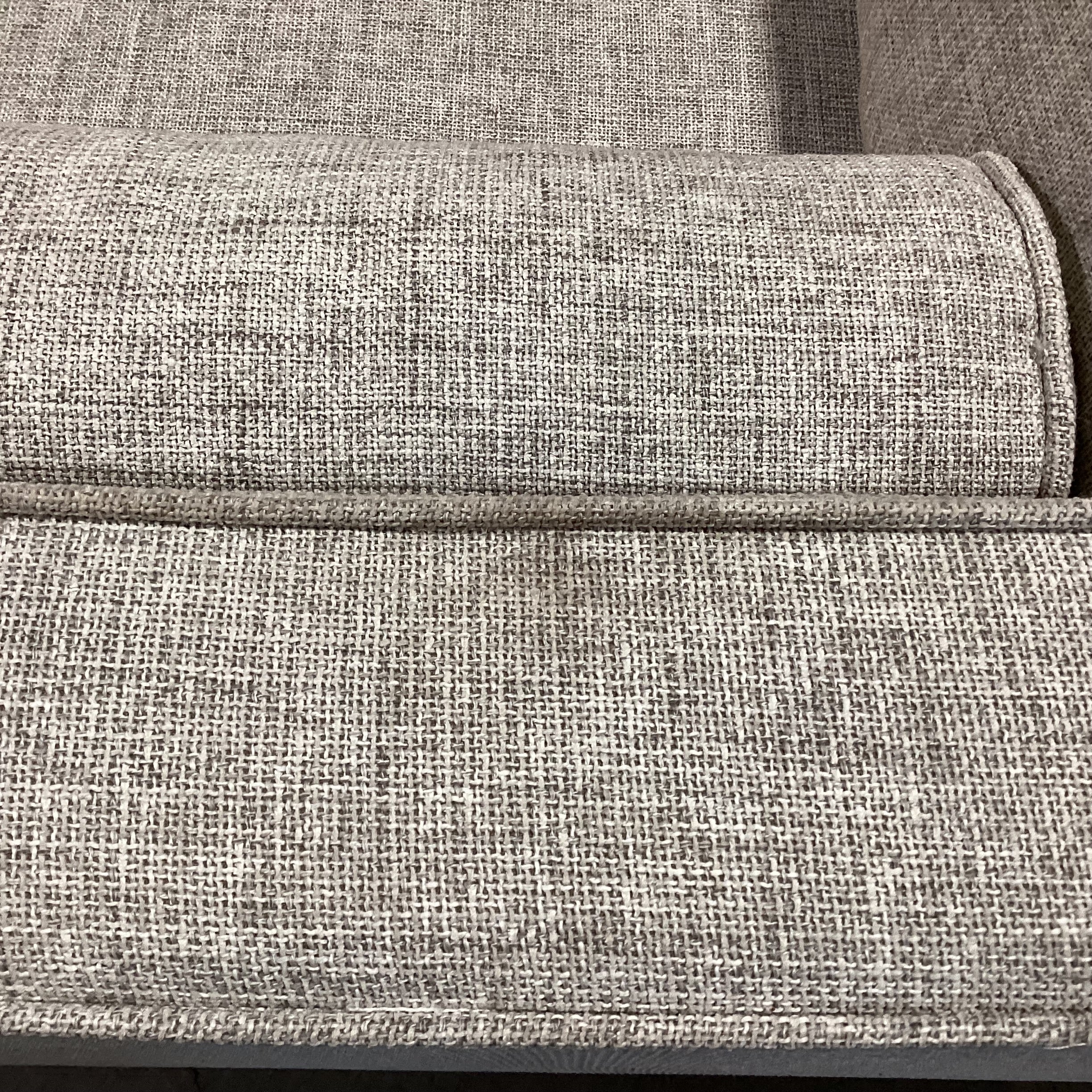 Article Sven Birch Ivory Woven Mid Century Style Sofa