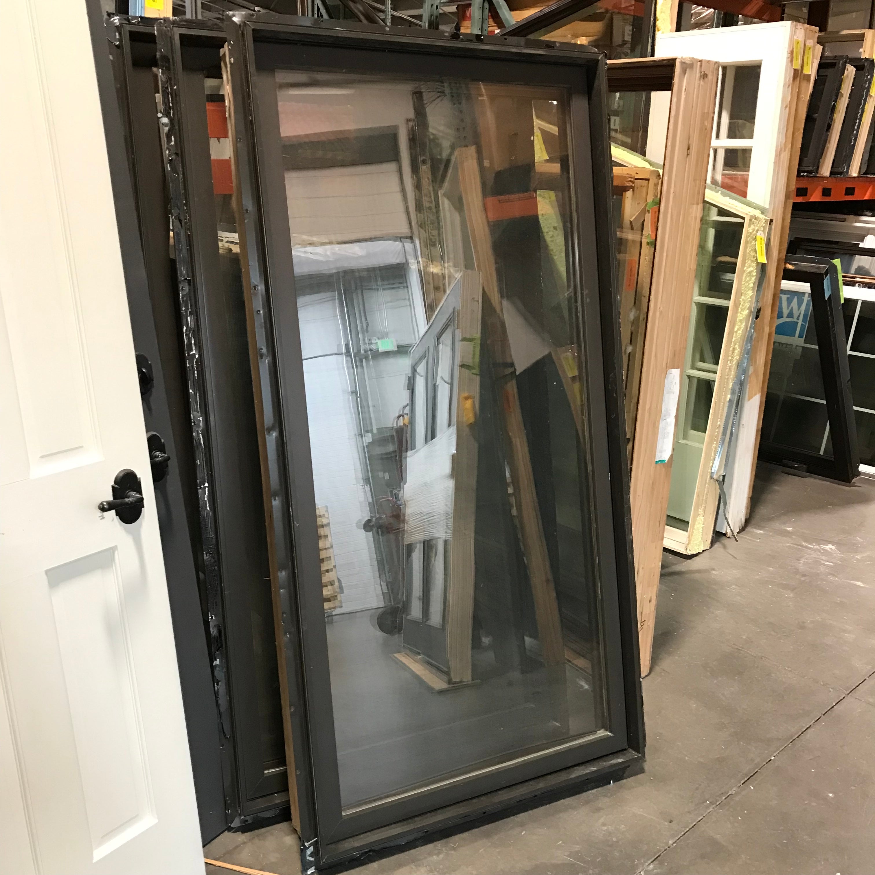 35.5"x 61"x 6.5" Brown Metal Clad Single Casement Exterior Window