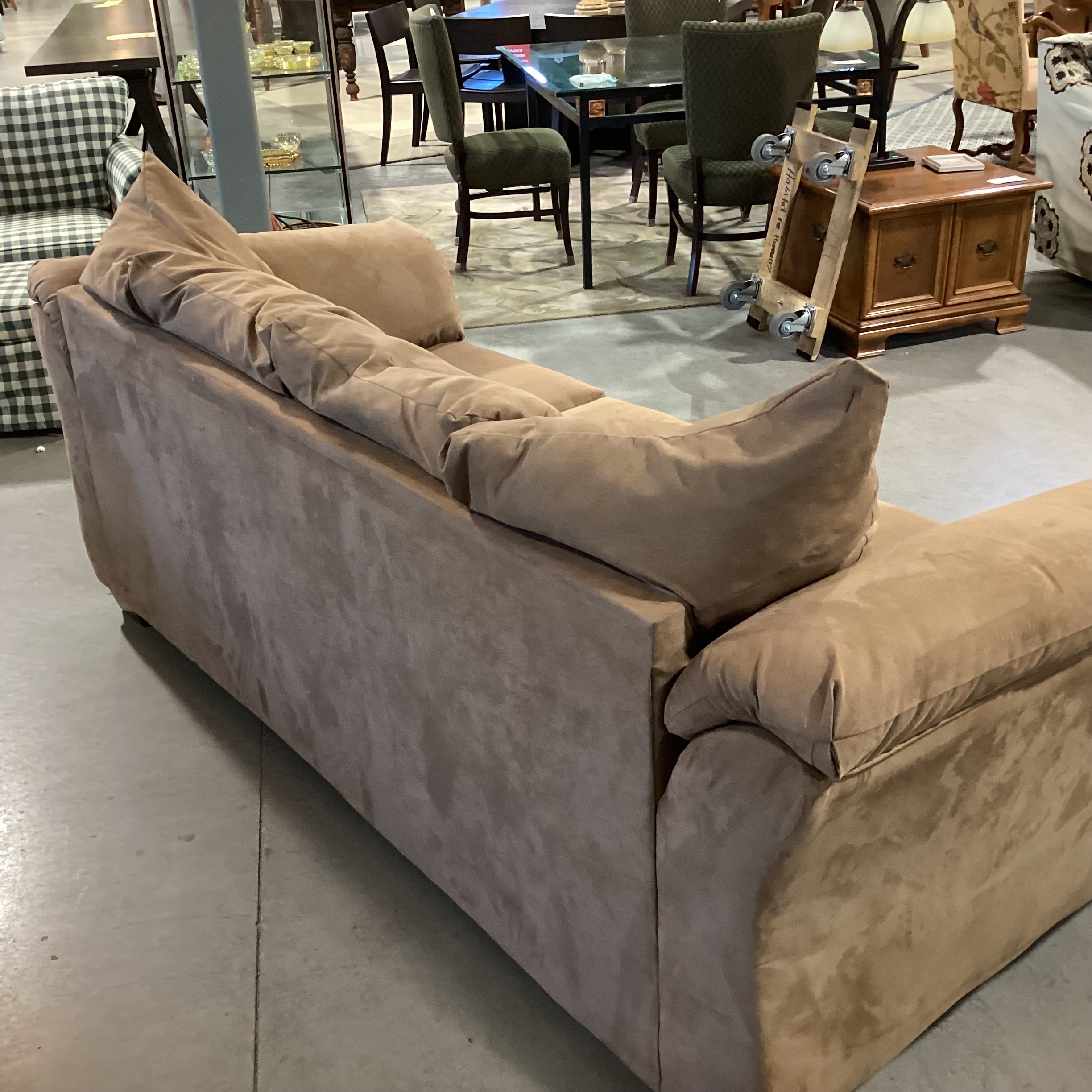 Ashley Furniture Darcy Brown Micro Suede Sofa 90"x 38"x 36"