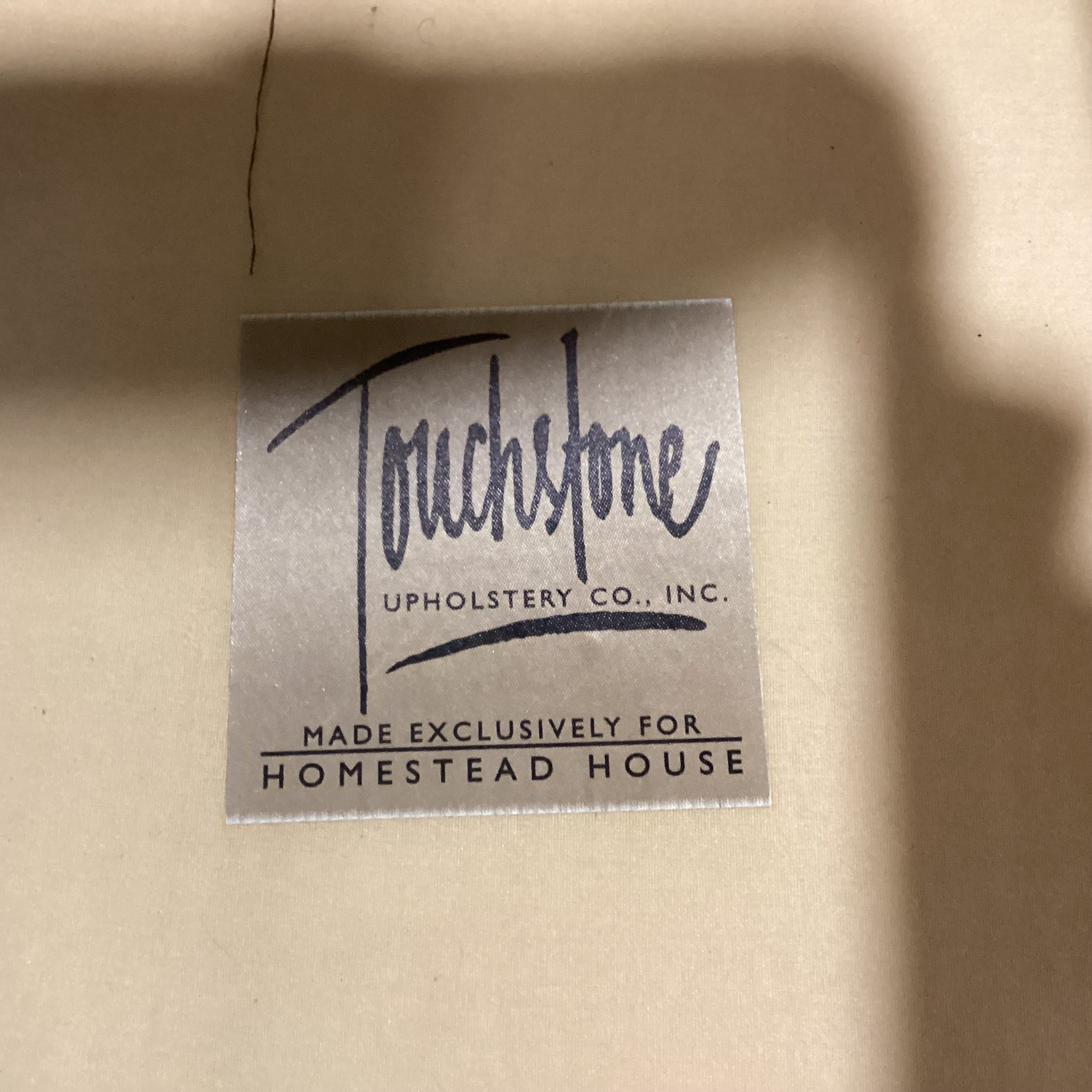 Touchstone Brown Black Diamond Pattern with Ottoman Oversized Chair 45"x 41"x 35"