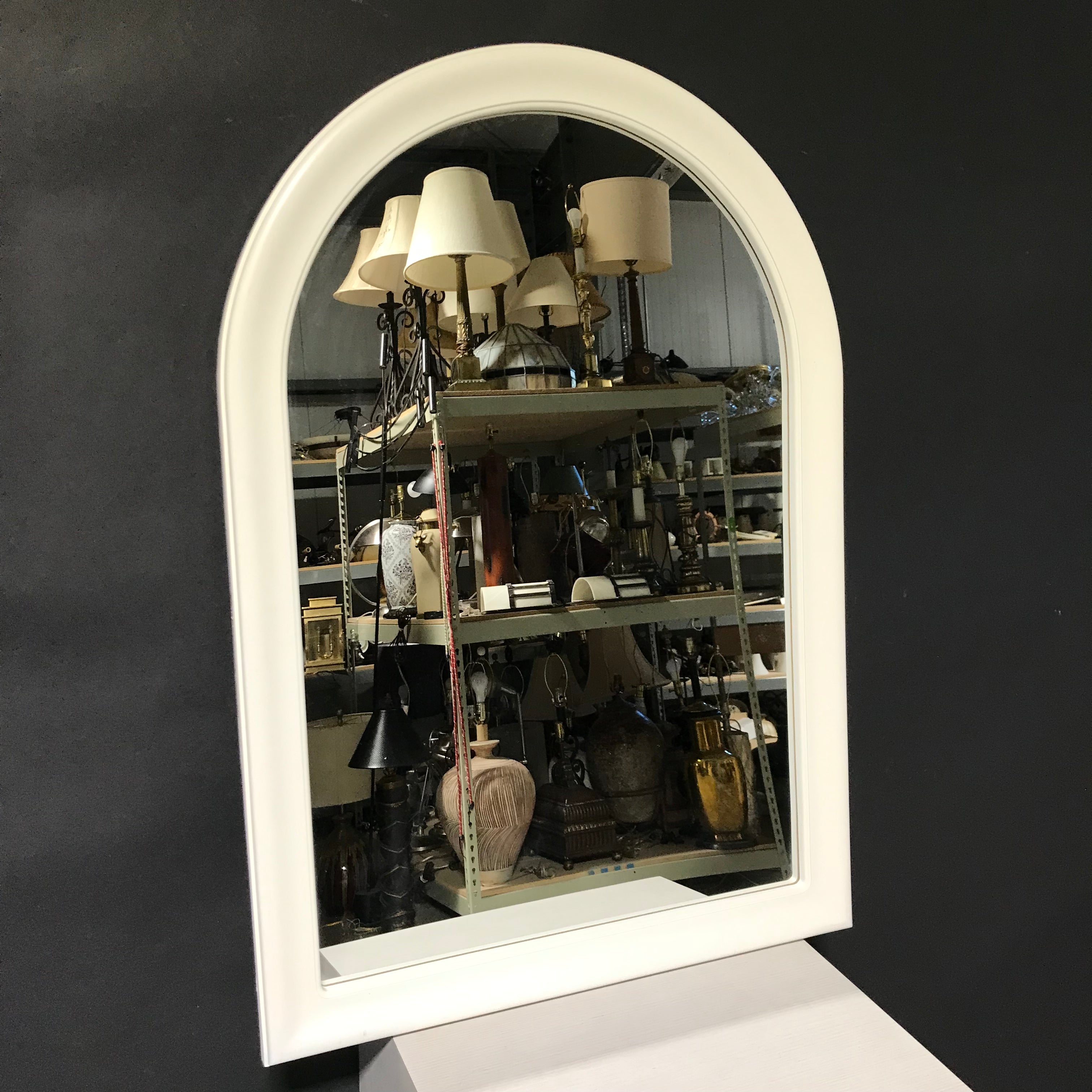 Palliser Arched Cream Wall Mirror 28"x 40"