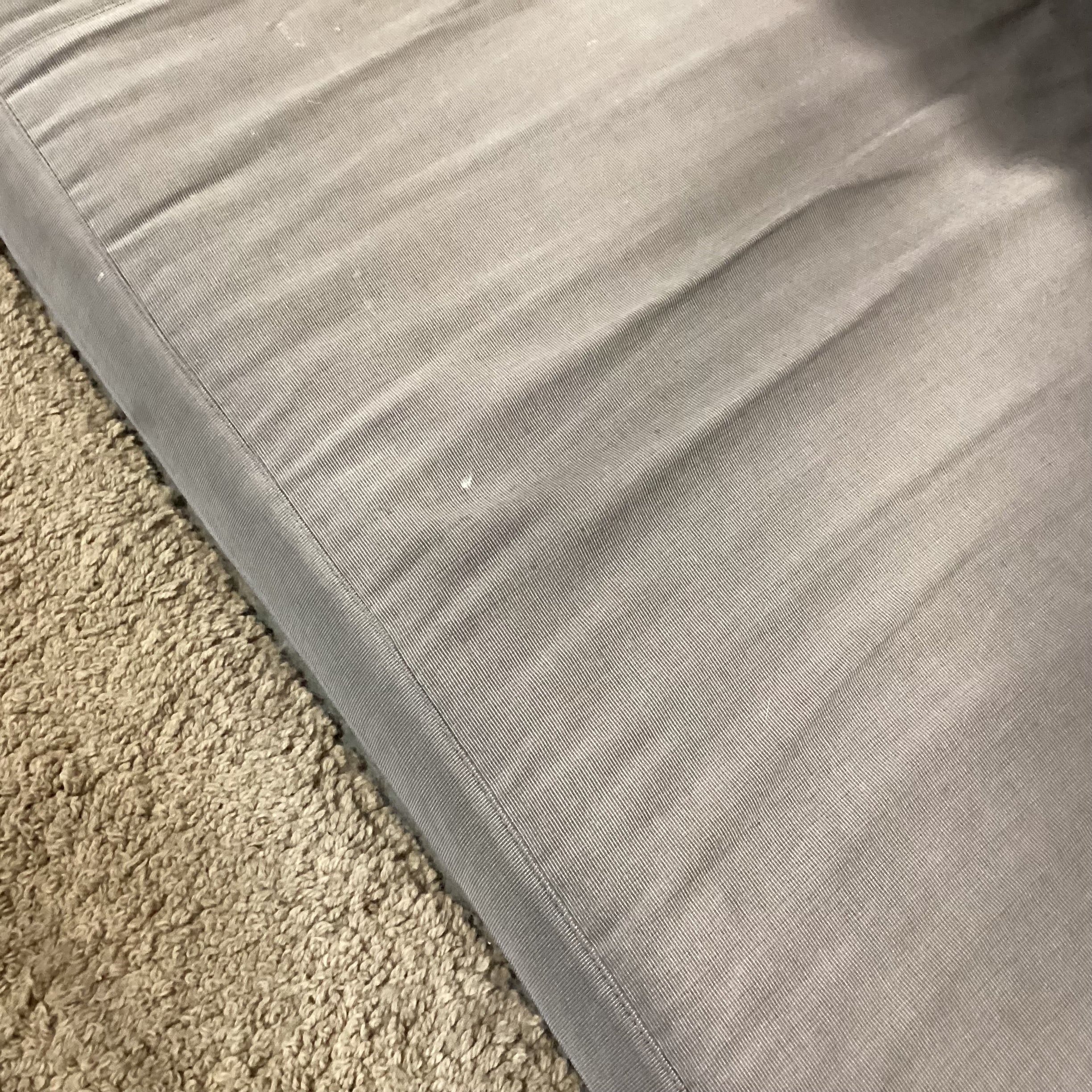 B & B Italia Maxalto Grey & Chrome 2 Piece with Chaise Sectional 128"x 62"x 38"x 28"