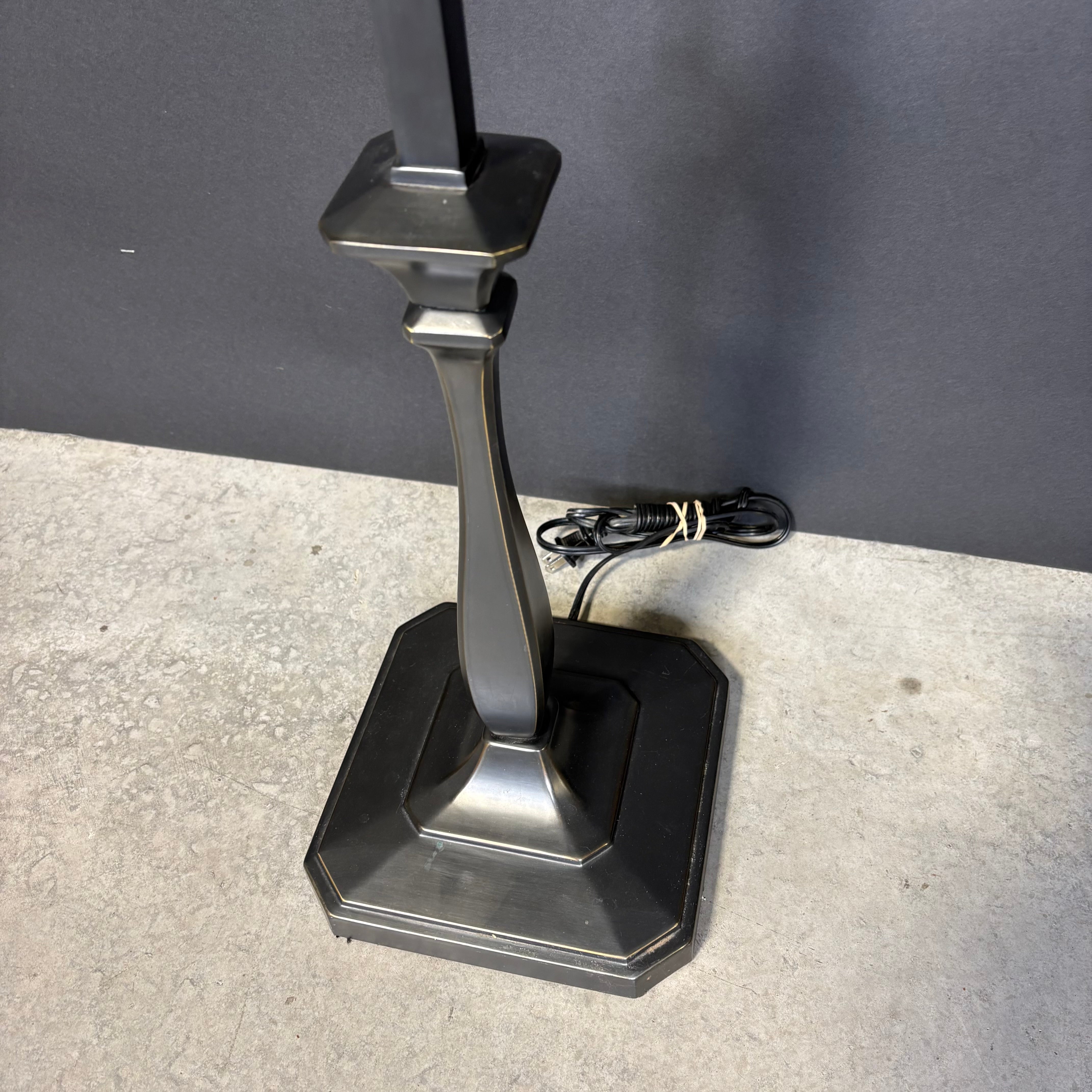 Restoration Bronze Metal and Crystal Accents with Shade Floor Lamp 15” Diameter @ Shade x 62”