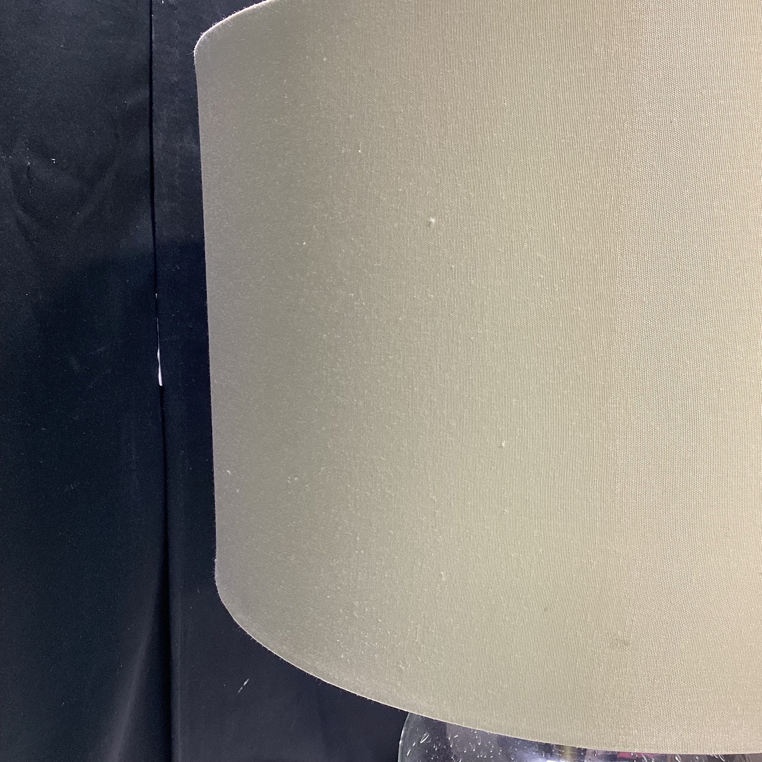 Bubble Glass Table Lamp With Shade (1) 13" x 29" x 7"