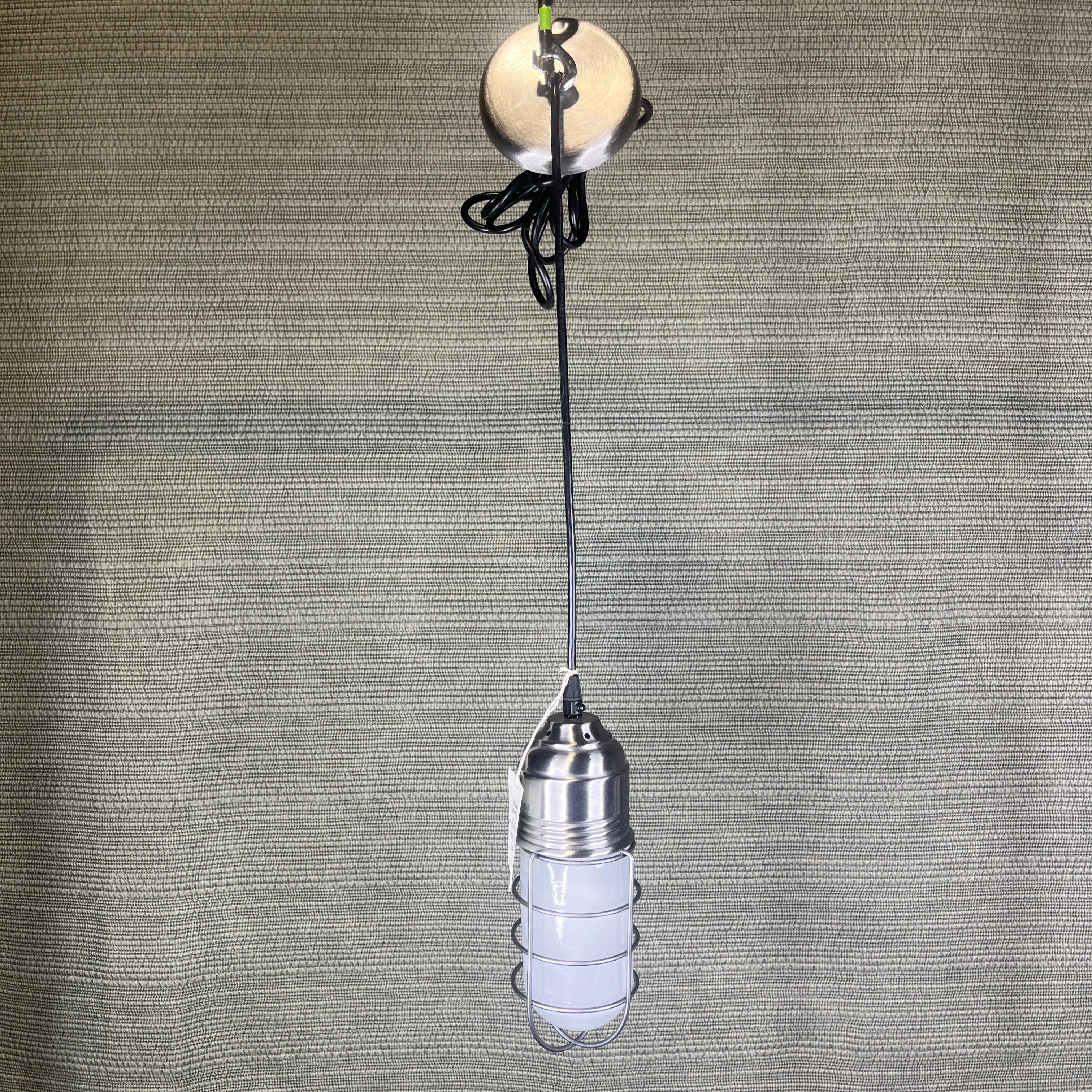 Hi-Lite 1-Light Chrome and Glass Transitional Ceiling Pendant 4" Diameter x 10" - 54"