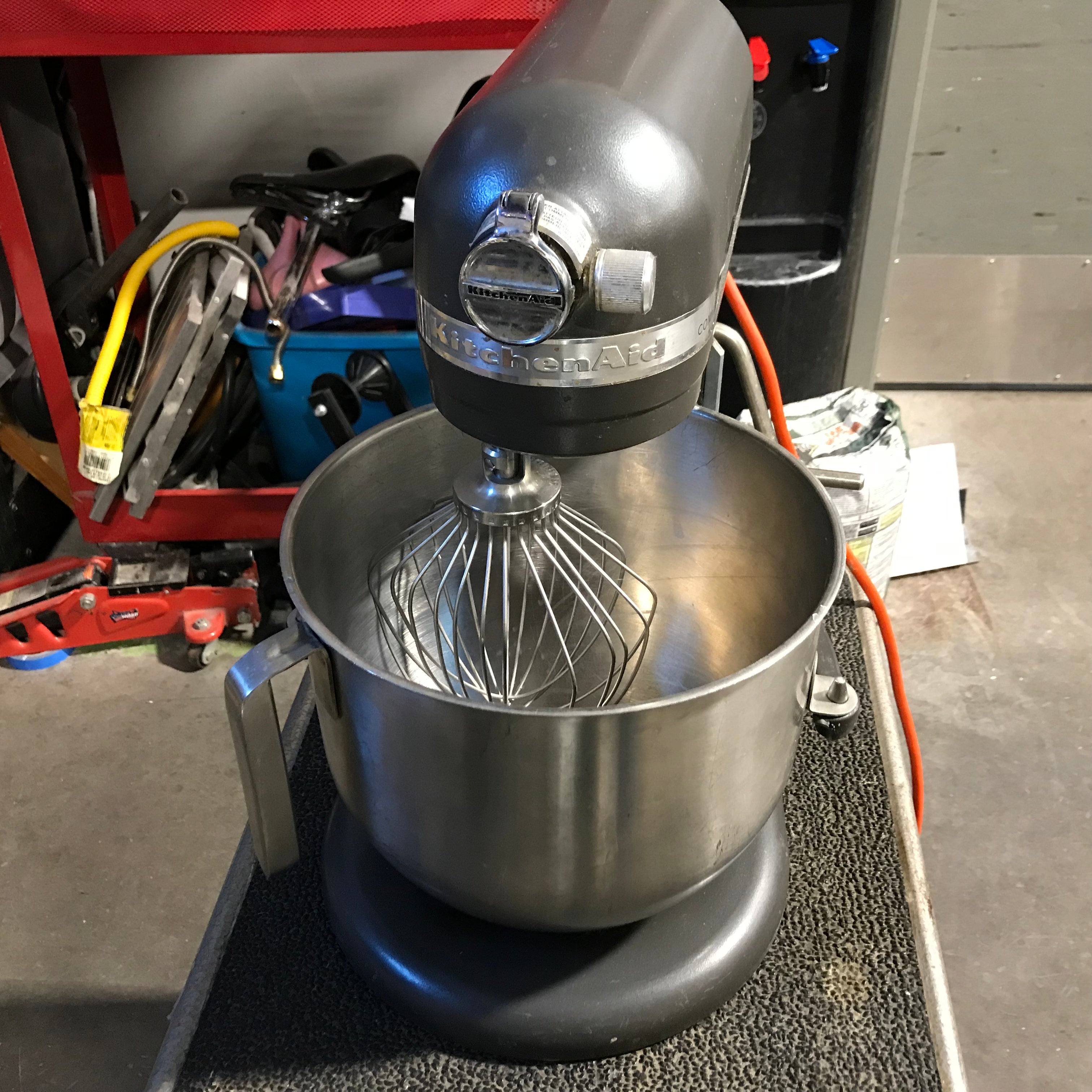 KitchenAid Grey Commercial NSF Mixer 14"x 7"x 17"