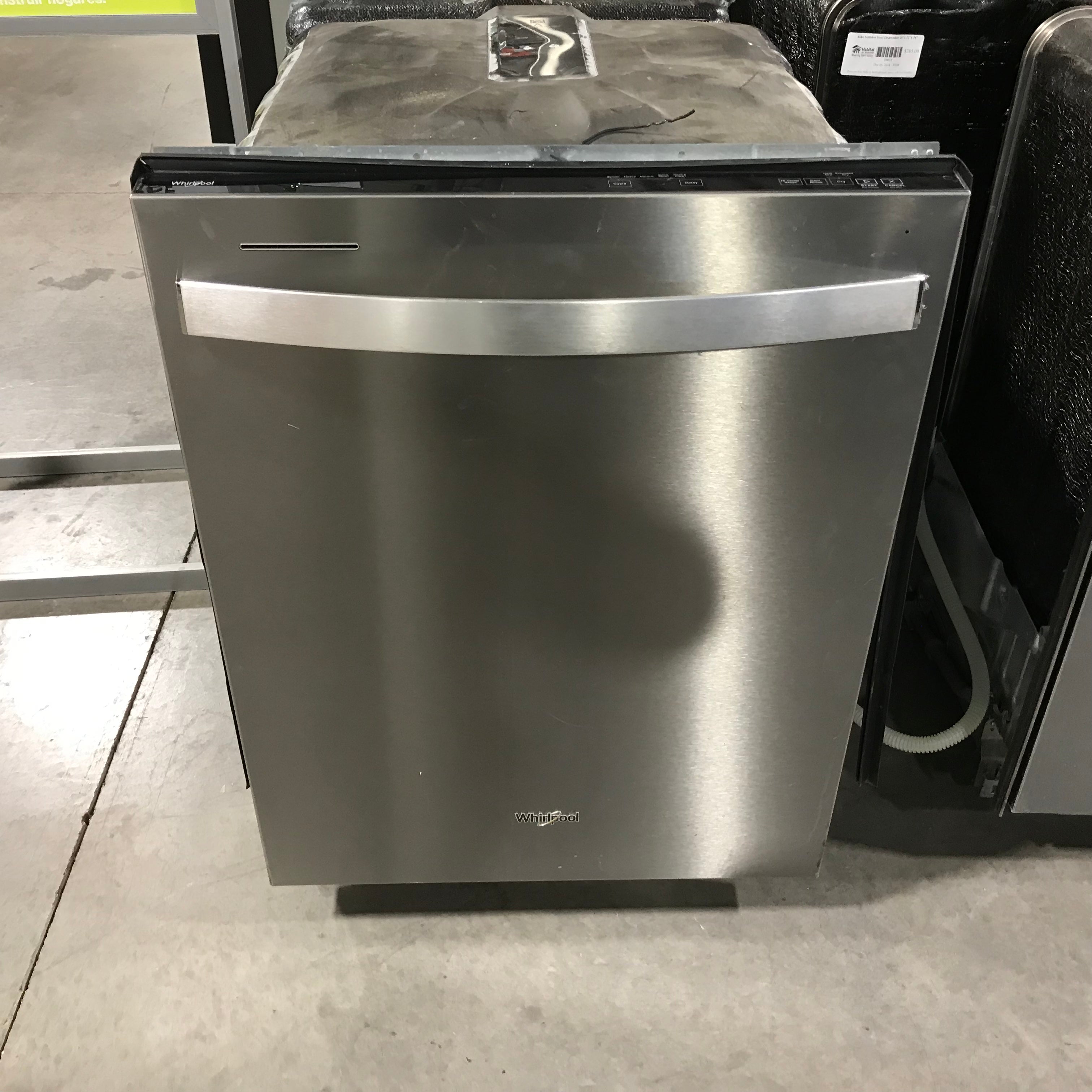 Whirlpool Stainless Steel Dishwasher 24"x 25"x 34"