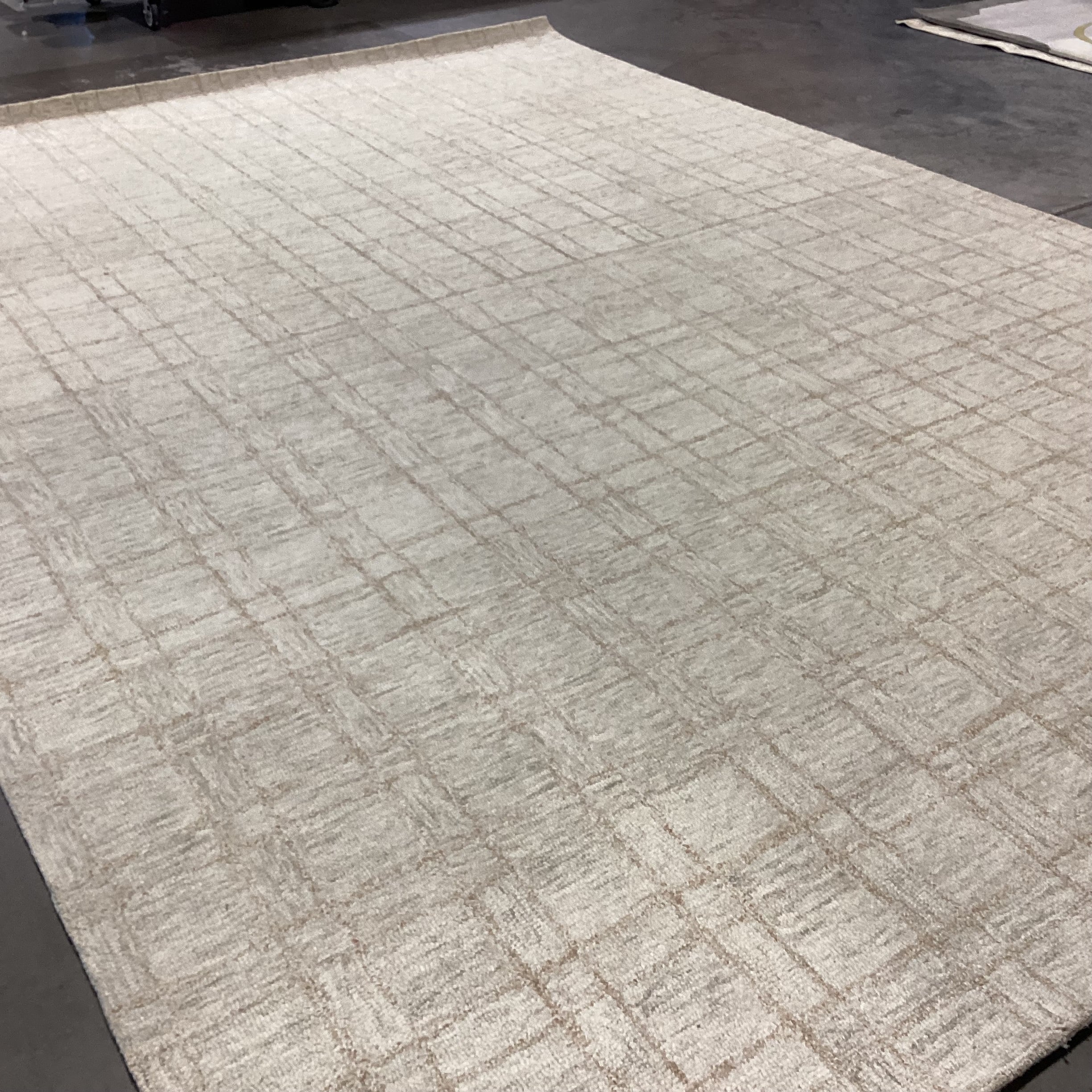 Chris Loves Julia LoLoi Polly Collection Khaki Sand Loop Wool Rug 9'3"x 13'