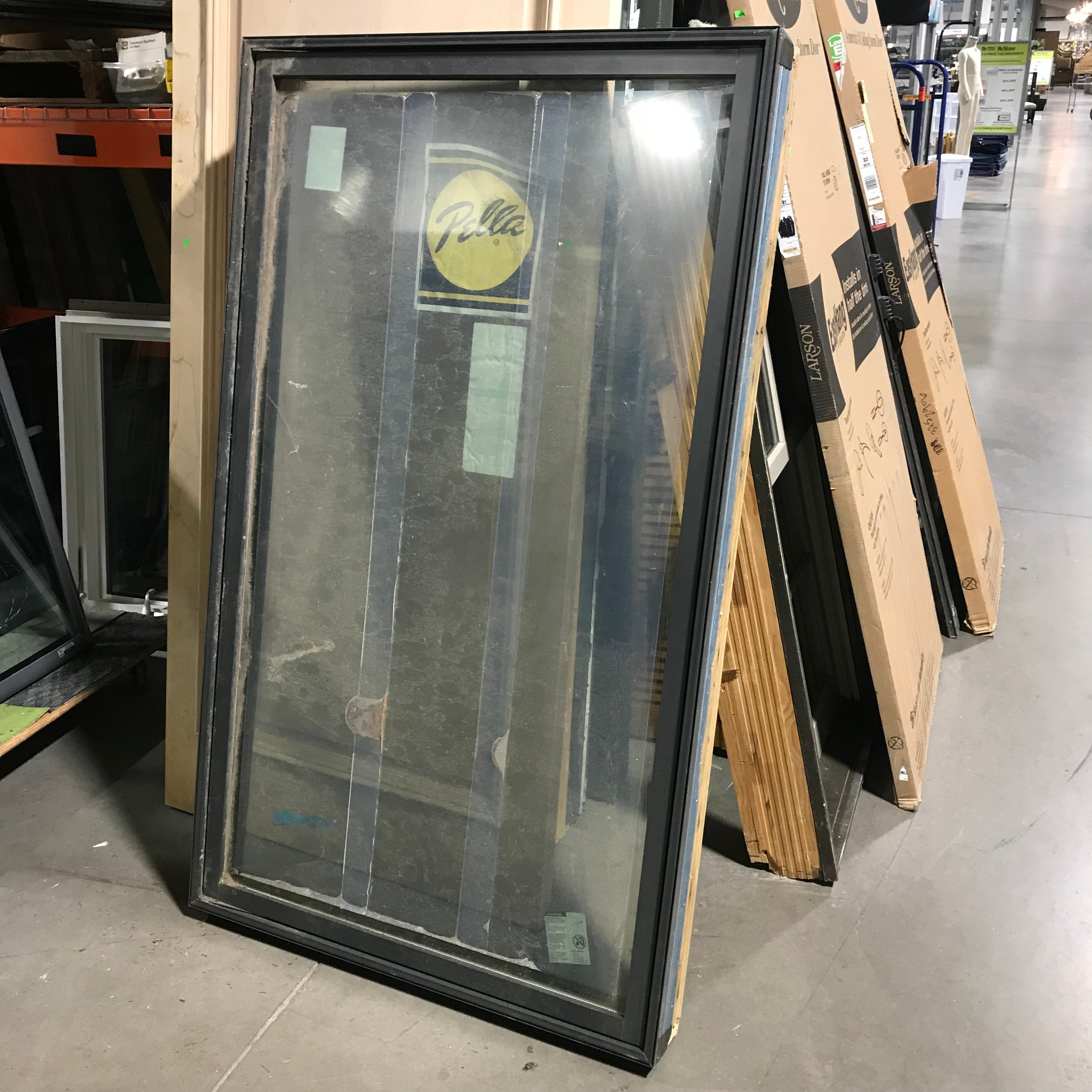 38.25"x 64" Pella Charcoal Single Casement Exterior Window