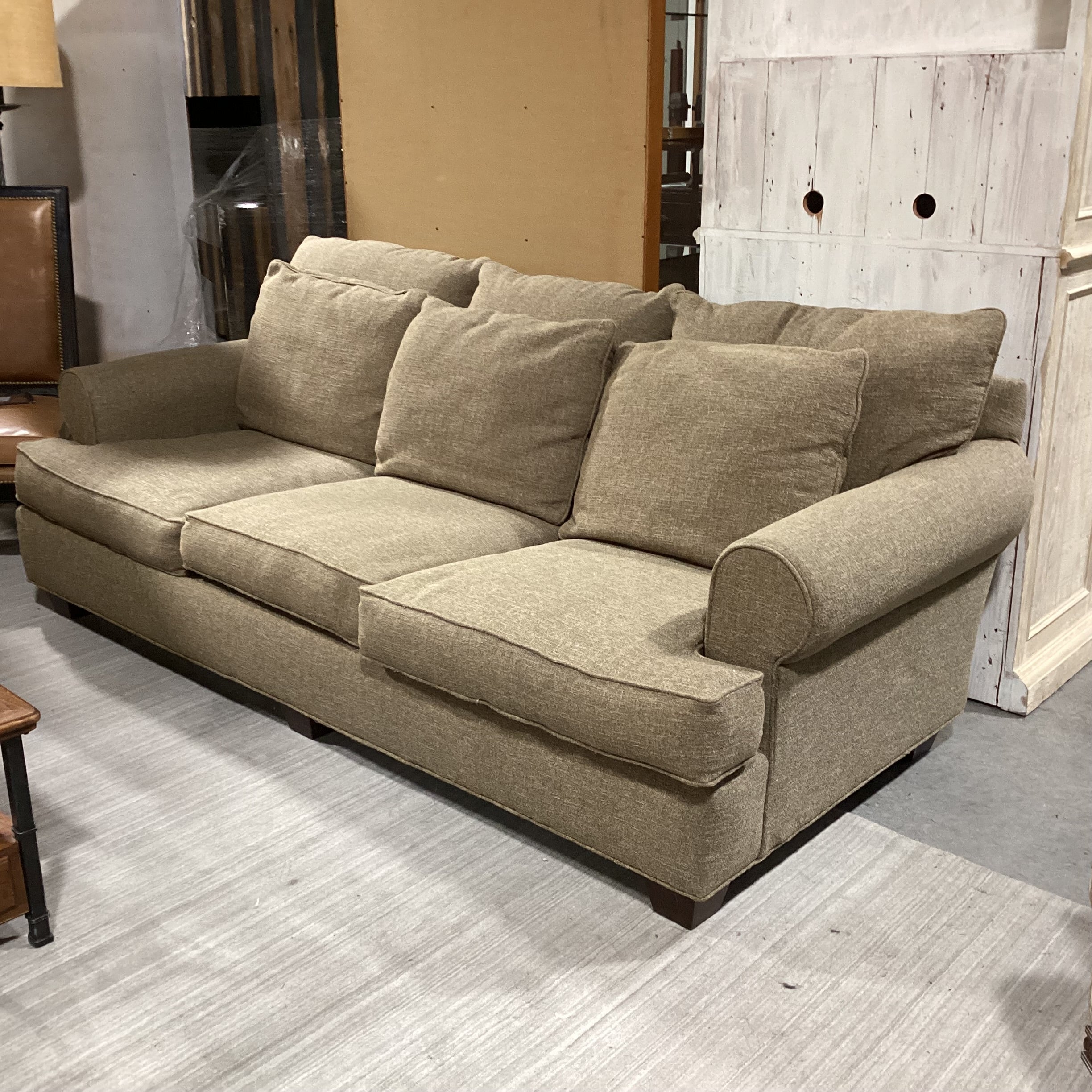 Fairfield Tan Woven Down Mix Sofa 93"x 42"x 31"