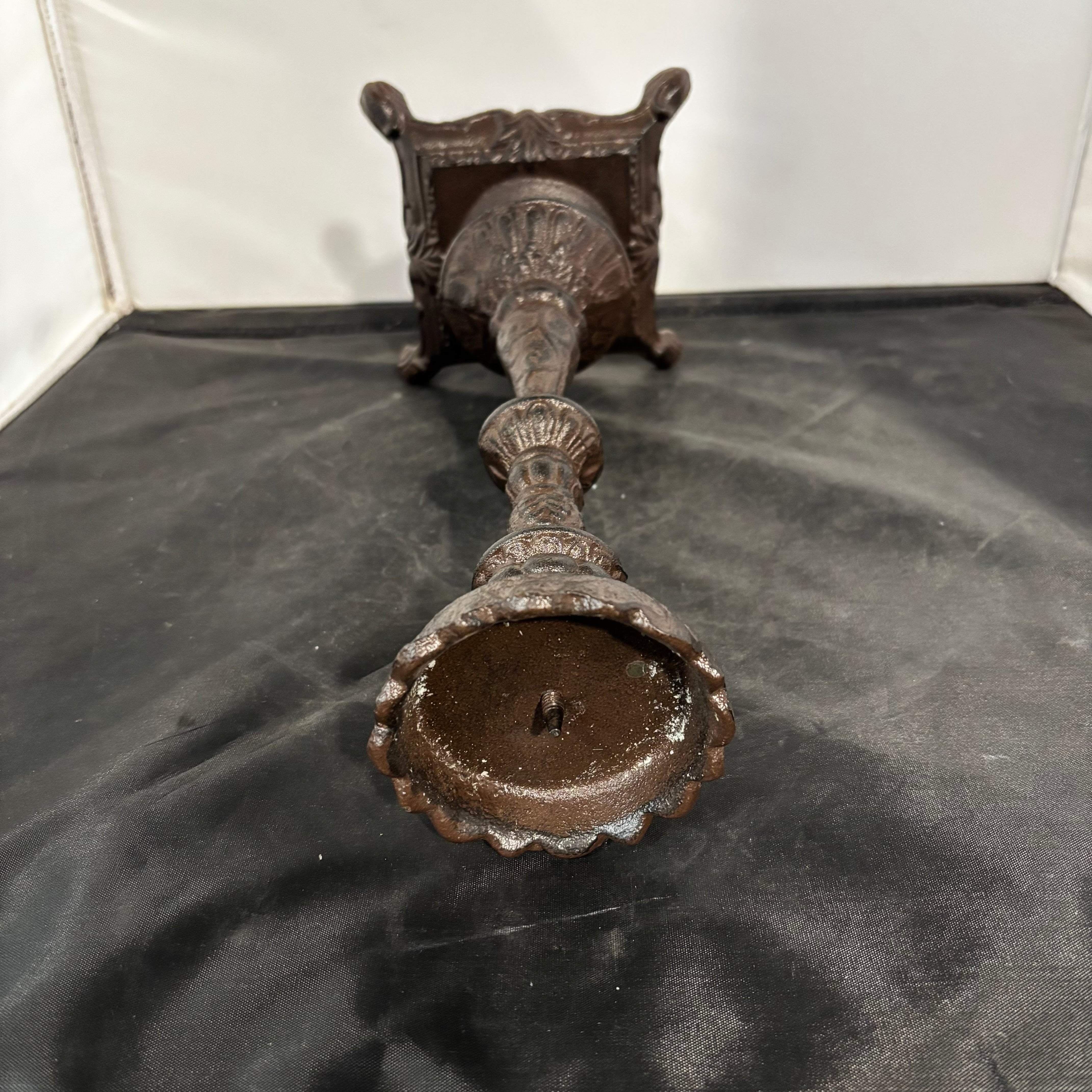 Foundry Iron Candlestick 6"x 14.5"