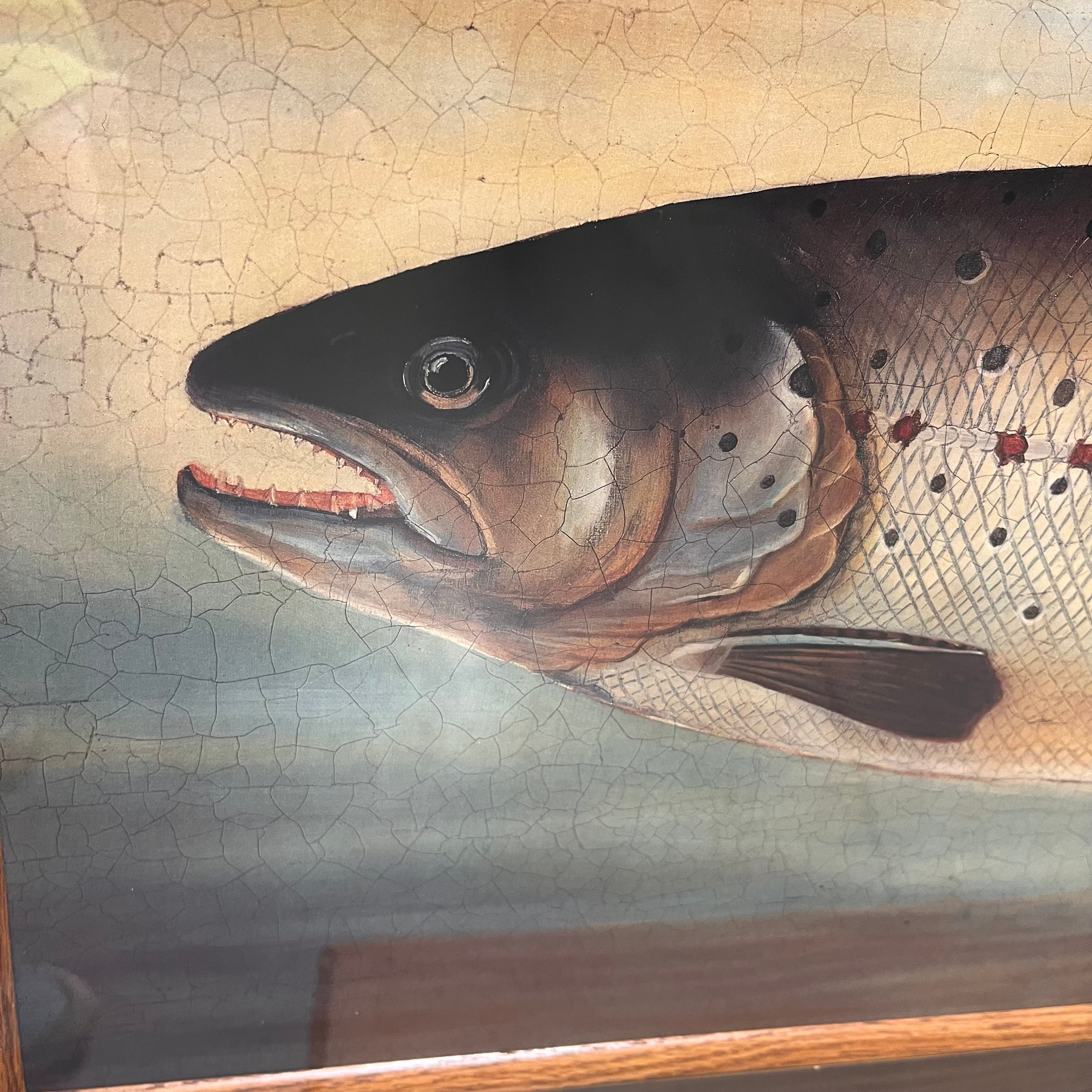 Alexandra Churchill "Brown Trout" Print on Paper Wall Decor; 43"x 31"