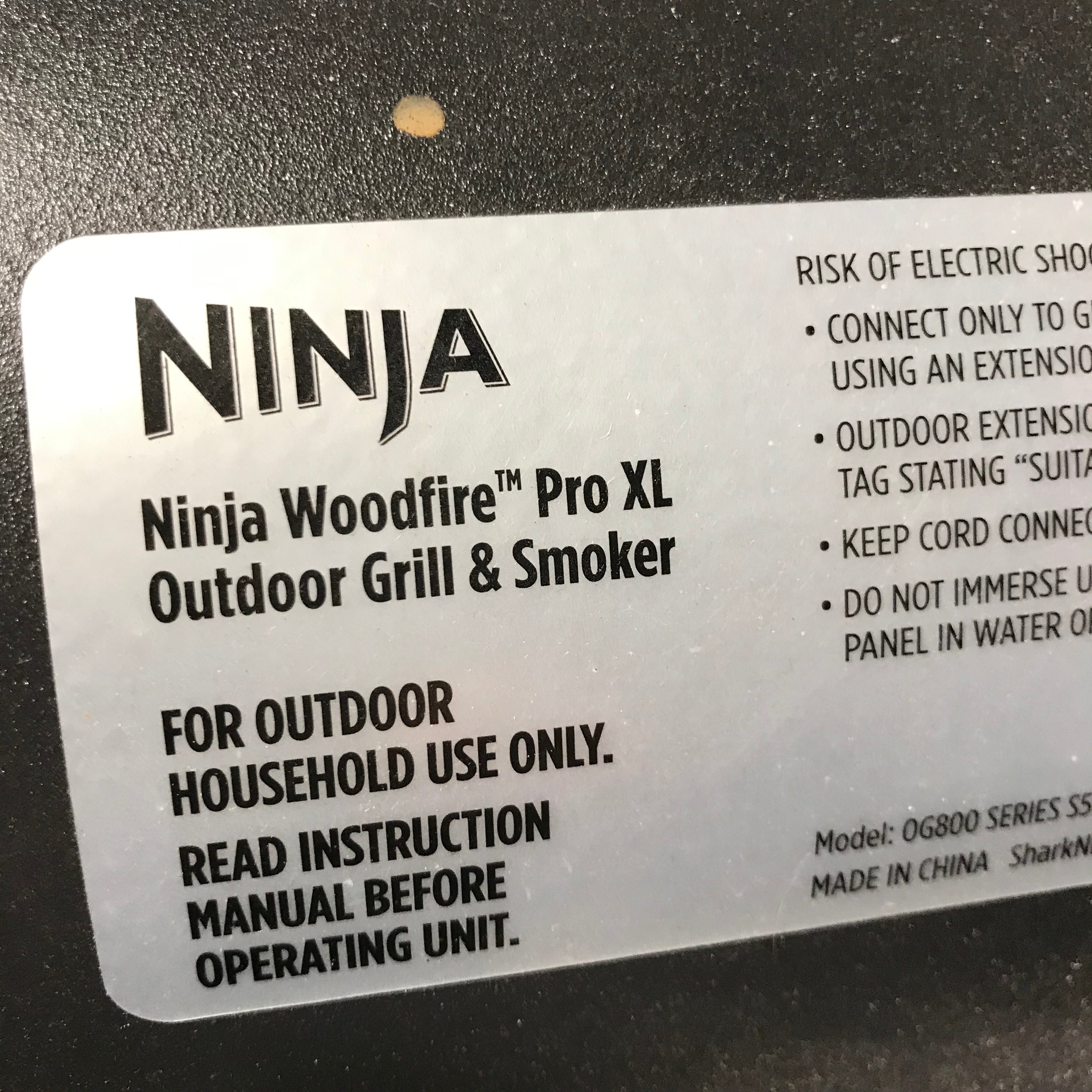 Ninja Woodfire Pro XL Outdoor Grill & Smoker