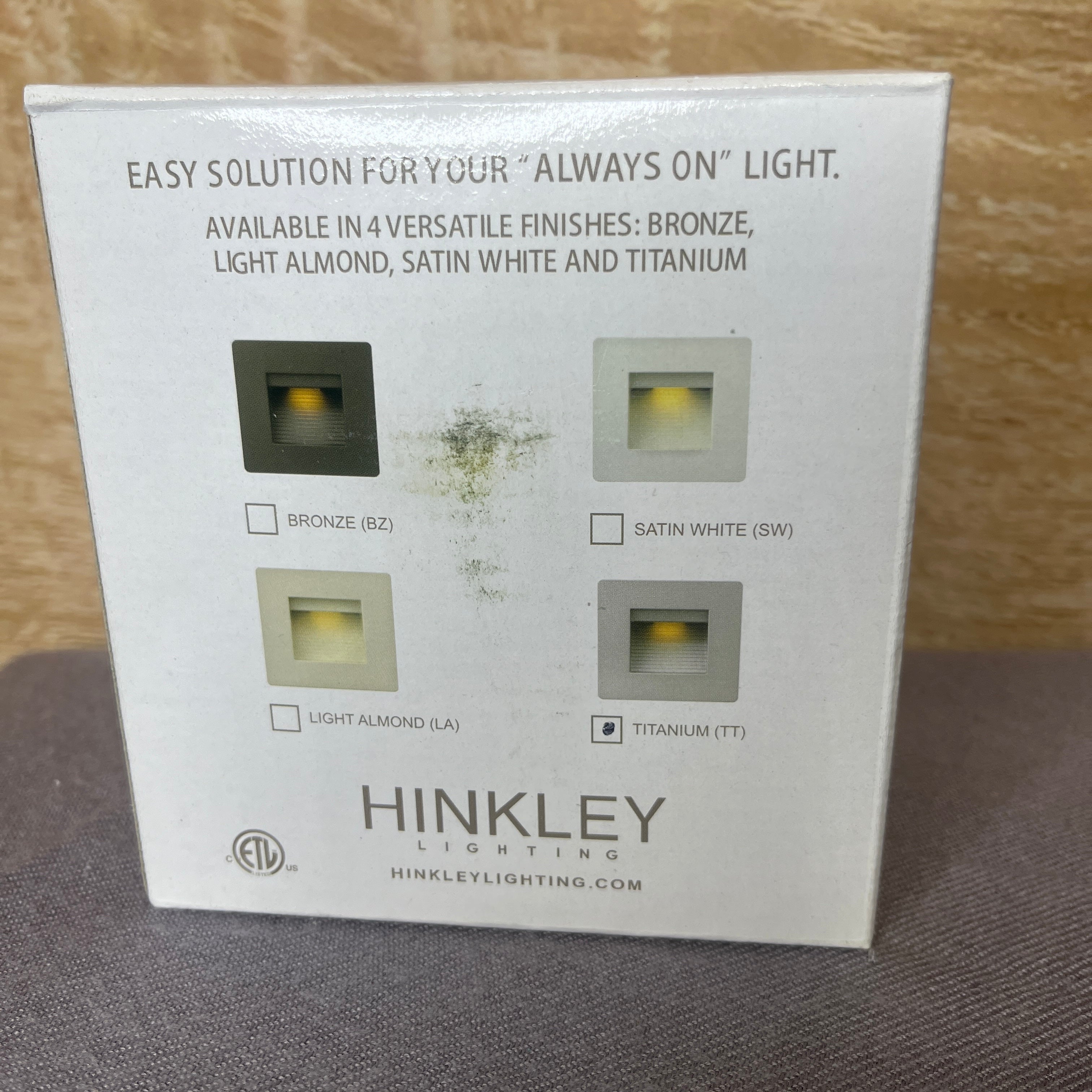 Hinkley Luna 1-Light LED Titanium Step Light 4.5"x 4.5"