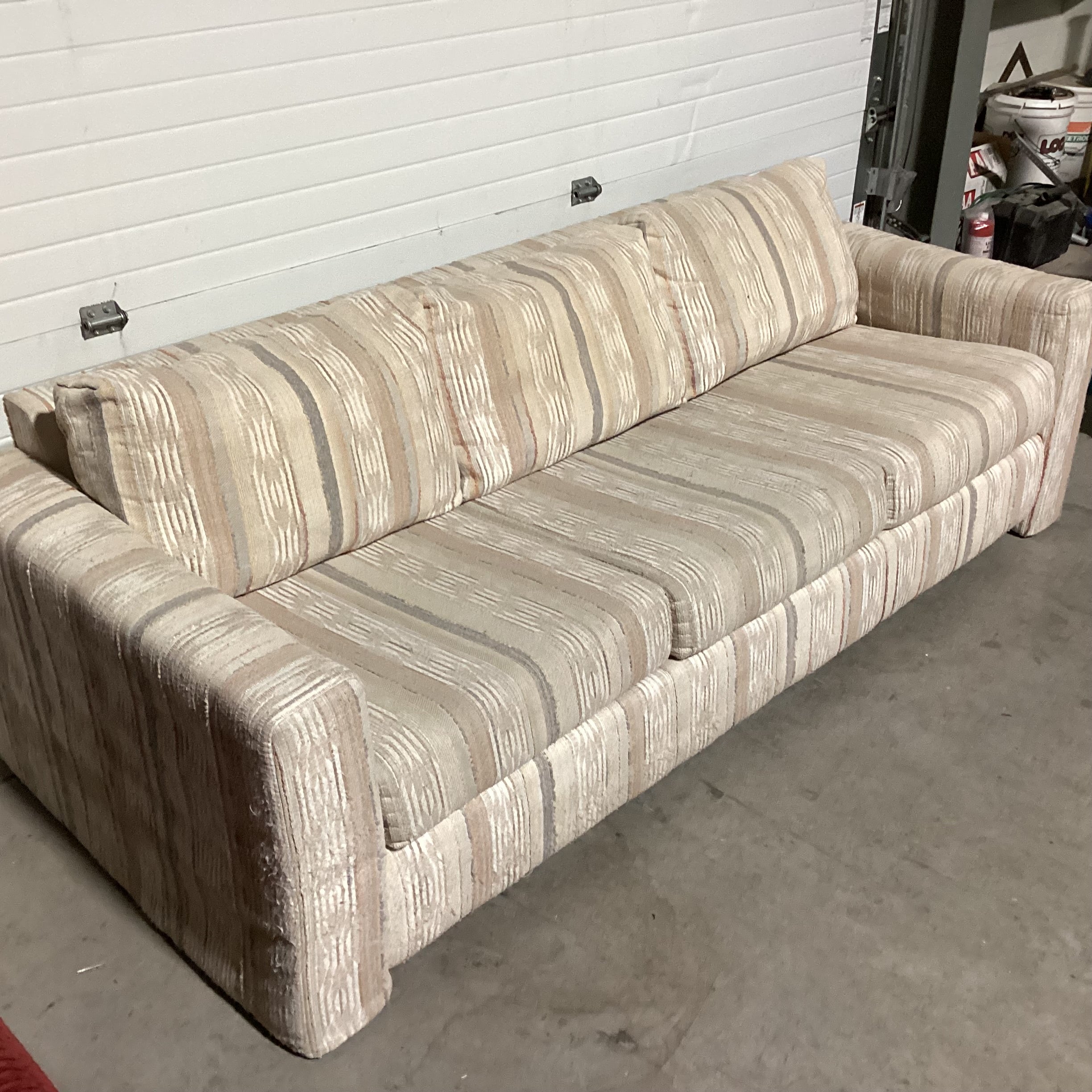 Sand Pastels Texture Woven Sofa 83"x 36"x 26"