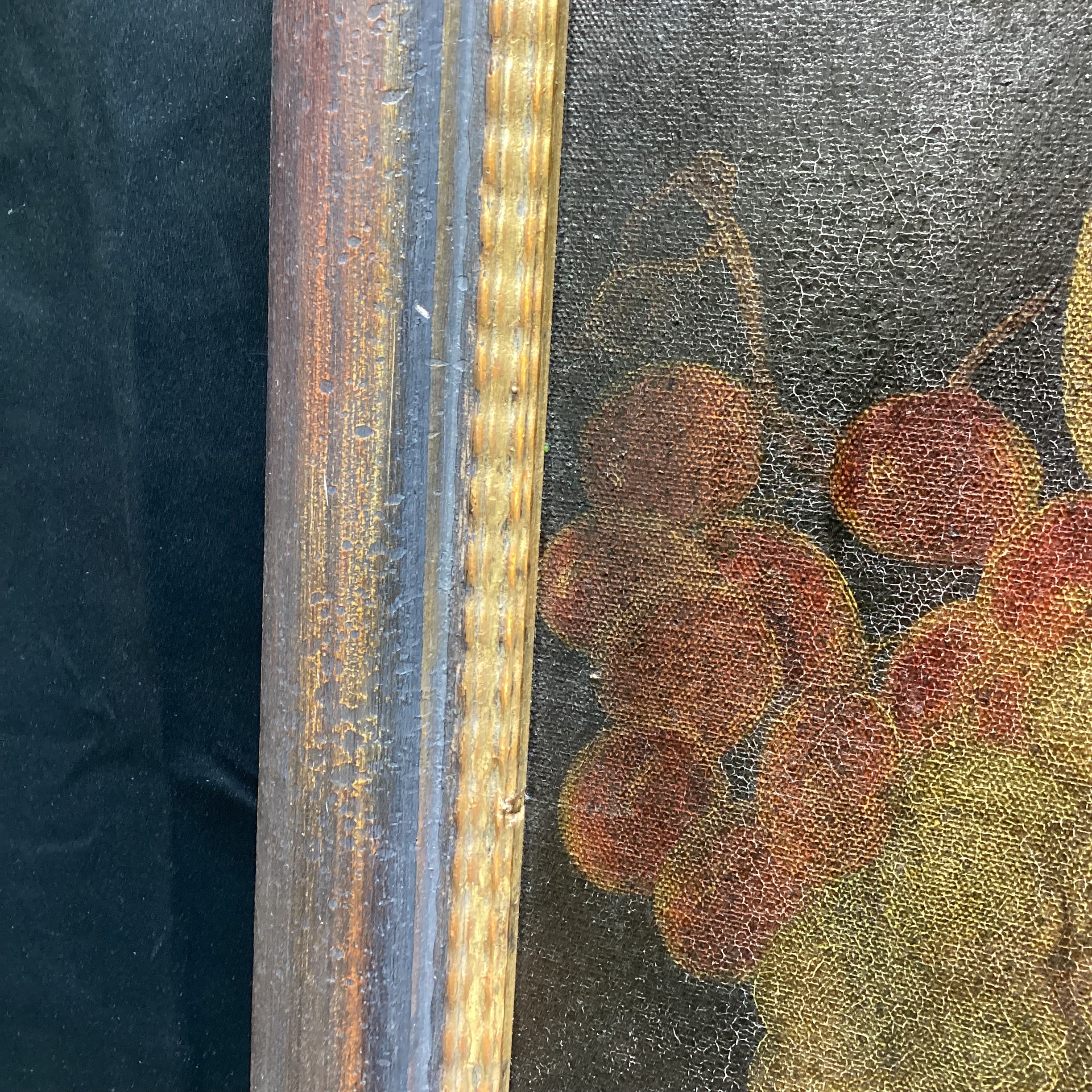 John Myers Signed Original Monkey & Fruitbowl Still Life Oil Painting 40.5" x 28.5"