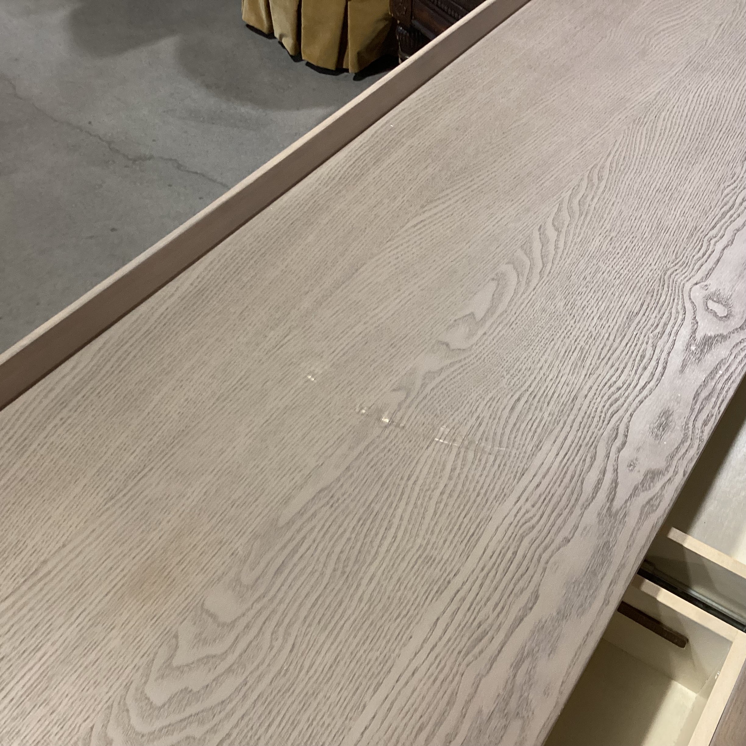 Crate & Barrel Tate Stone Grey Oak 9 Drawer Dresser 68"x 20.5"x 33"