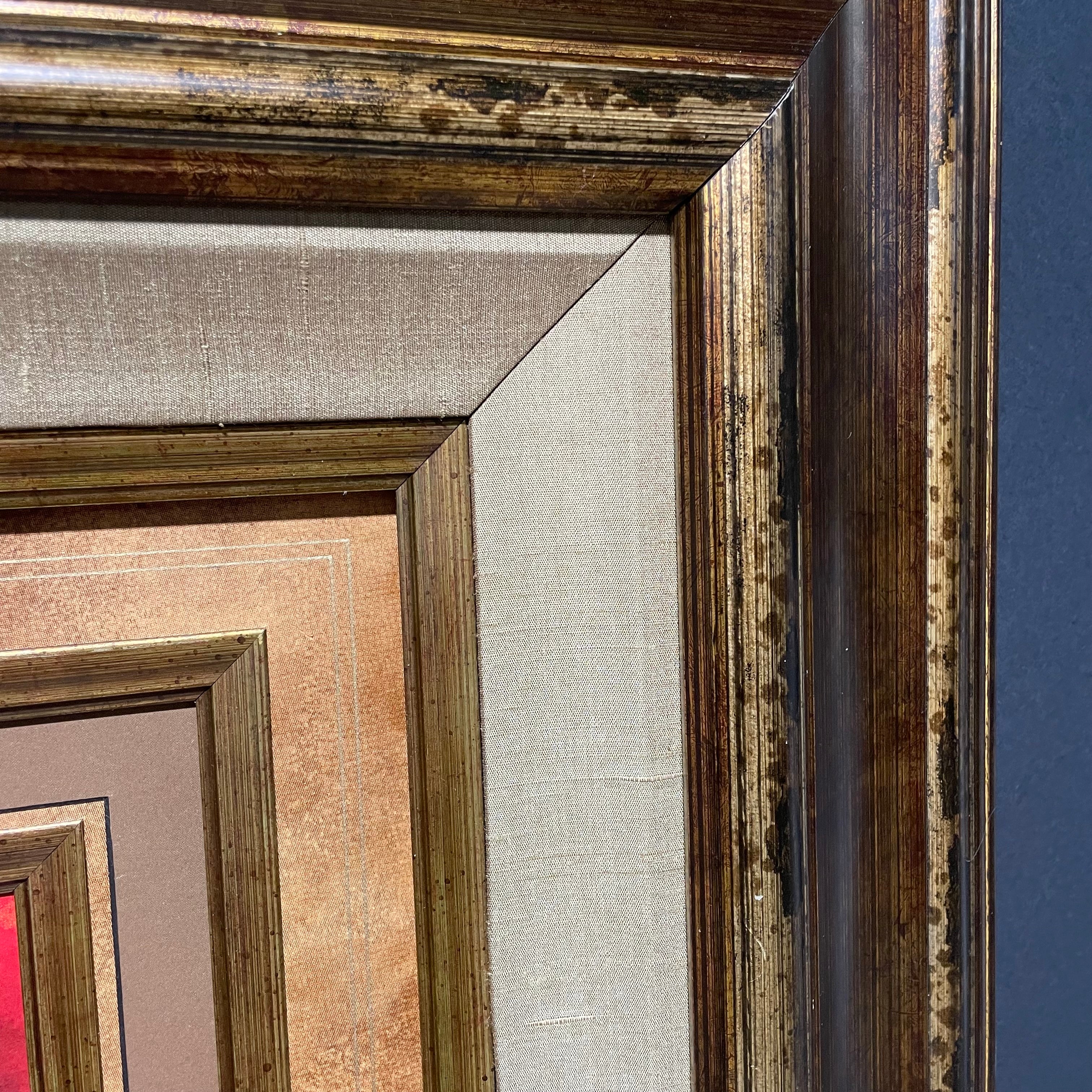 Vicki McMurry "No Boundaries" Print In Large Matted Frame 44 1/2" x 44 1/2"