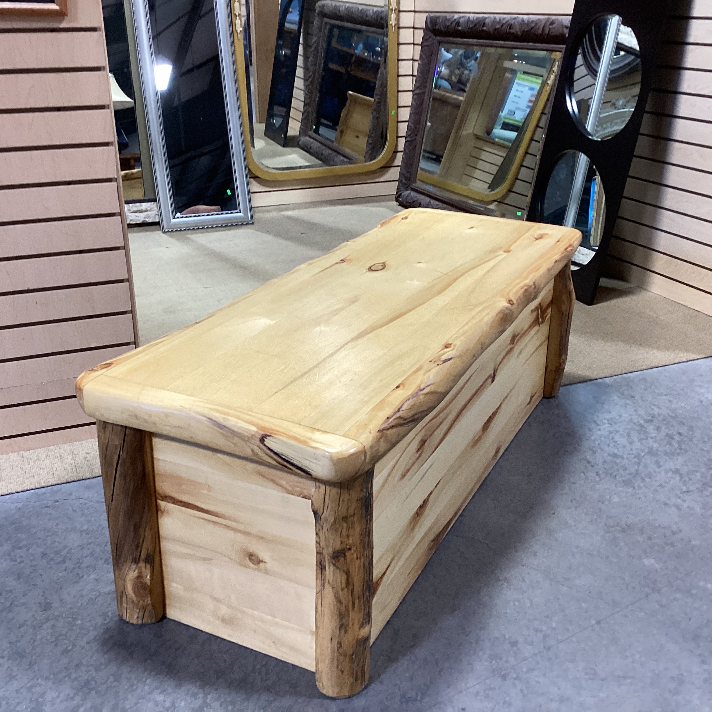 Honey Finish Log Trunk 51"x 20"x 17"