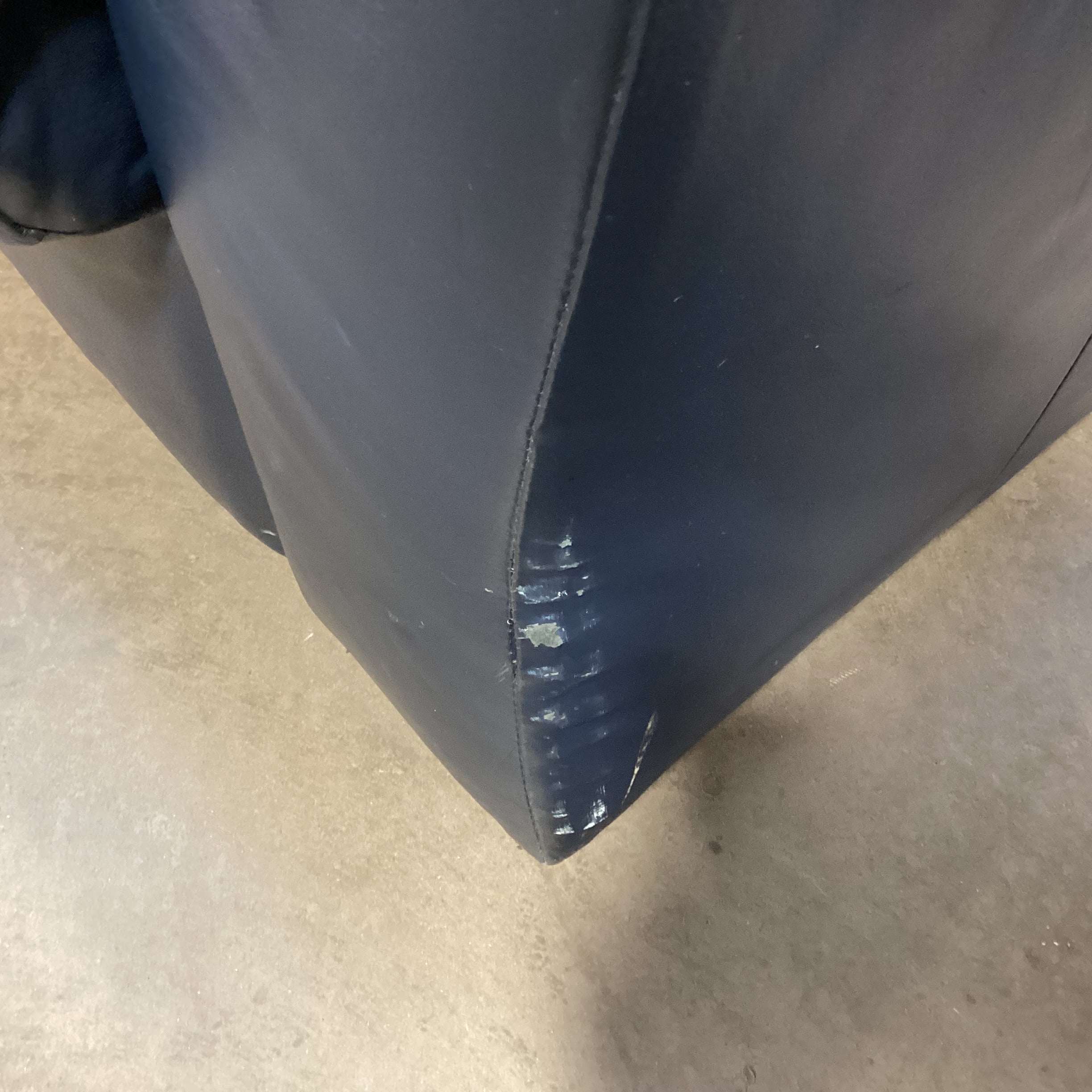 Flexsteel Navy Leather Chair 42"x 37"x 33"