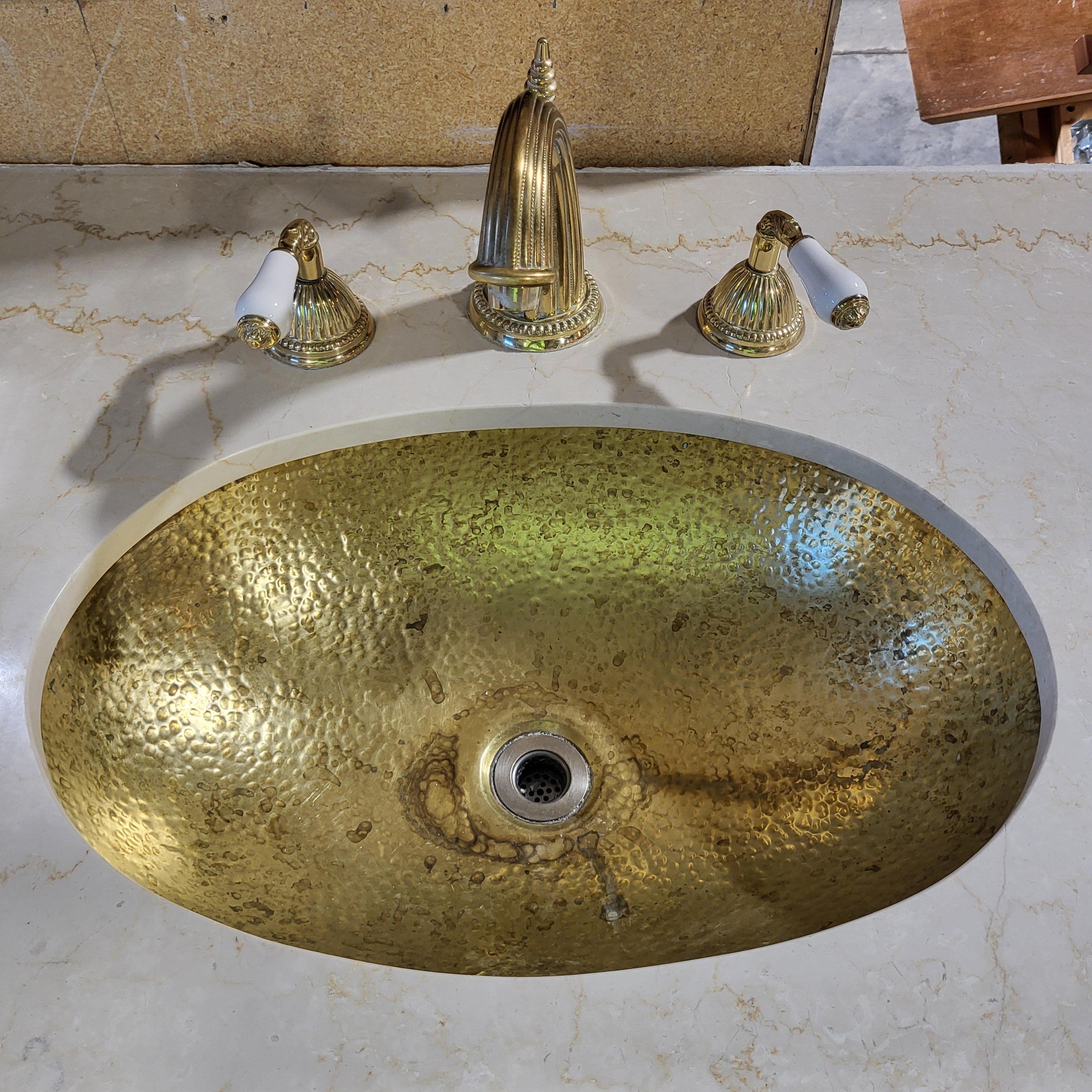 Granite Top 3 Drawer 2 Door Vanity 53"x 26"x 25"