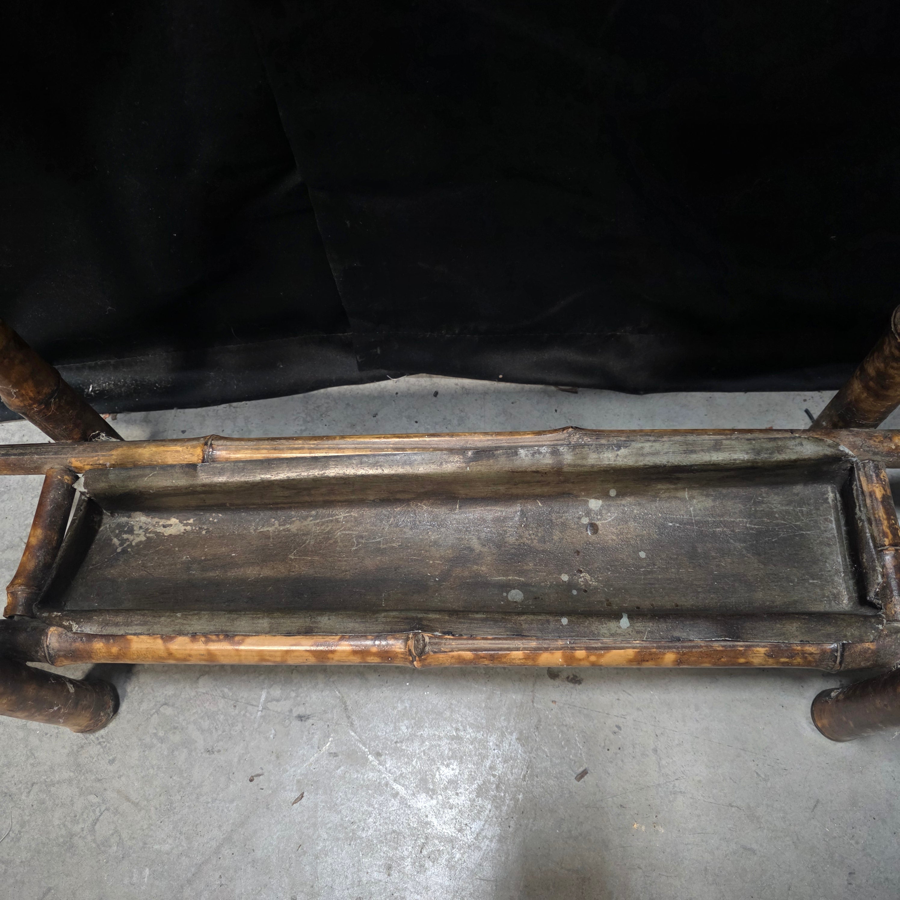 Mid Century Japanese Bamboo Hall Tree 25.5"x7"x78"