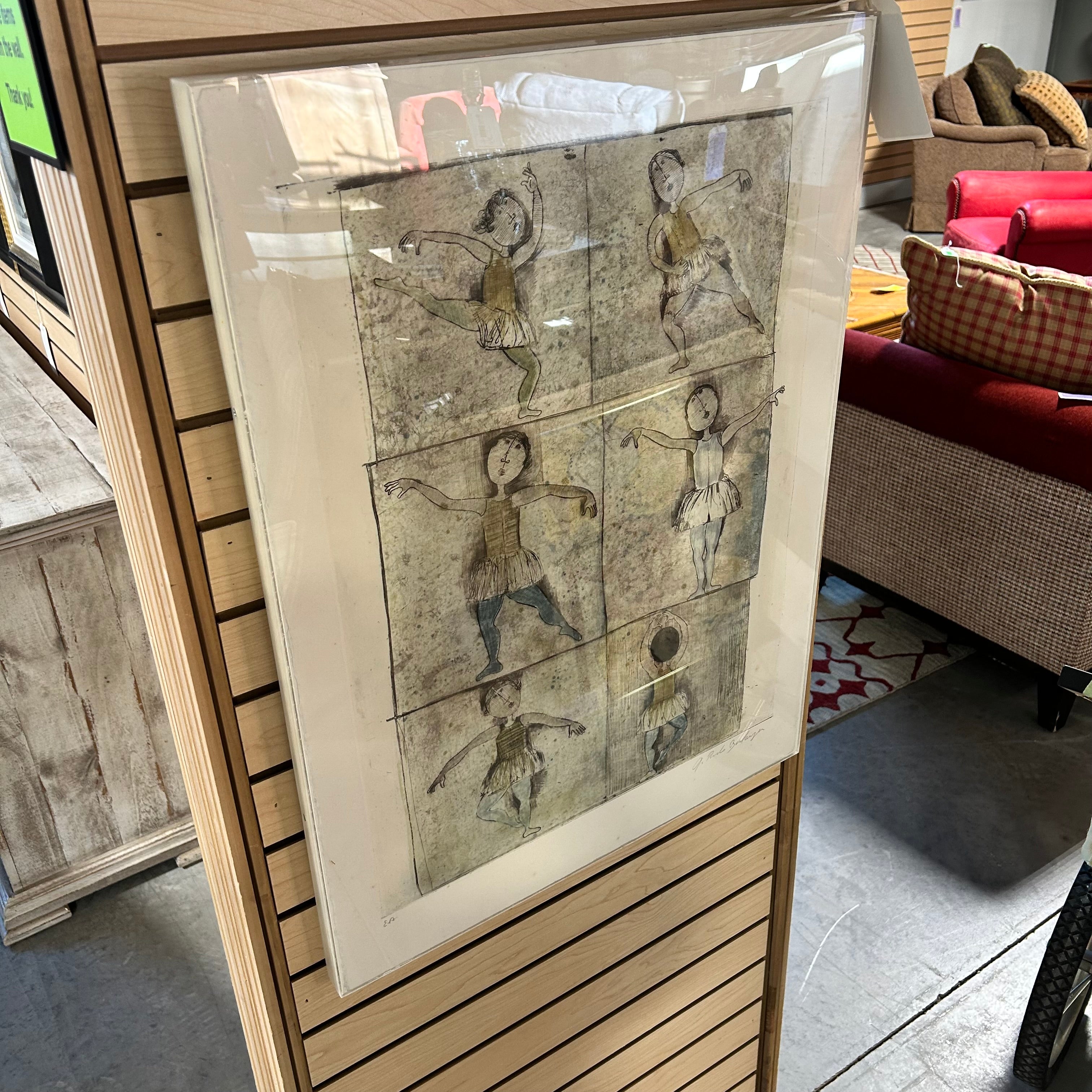 Graciela Rodo Boulanger "Ballet Poses" Original Signed & Numbered Lithograph Wall Decor 23"x 30"