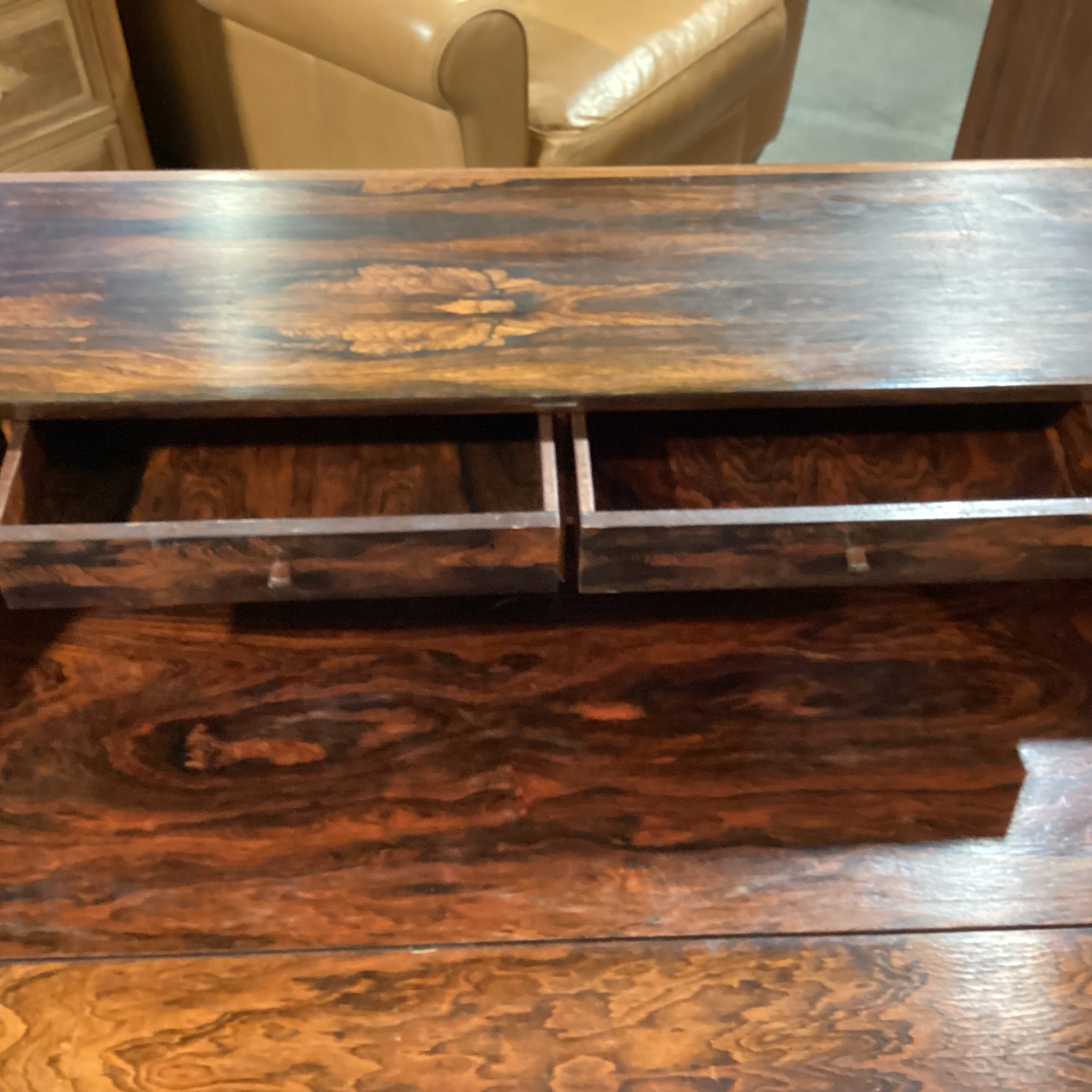 Mellemstrands Made in Norway Vintage 1960's Rosewood Slant Front Desk