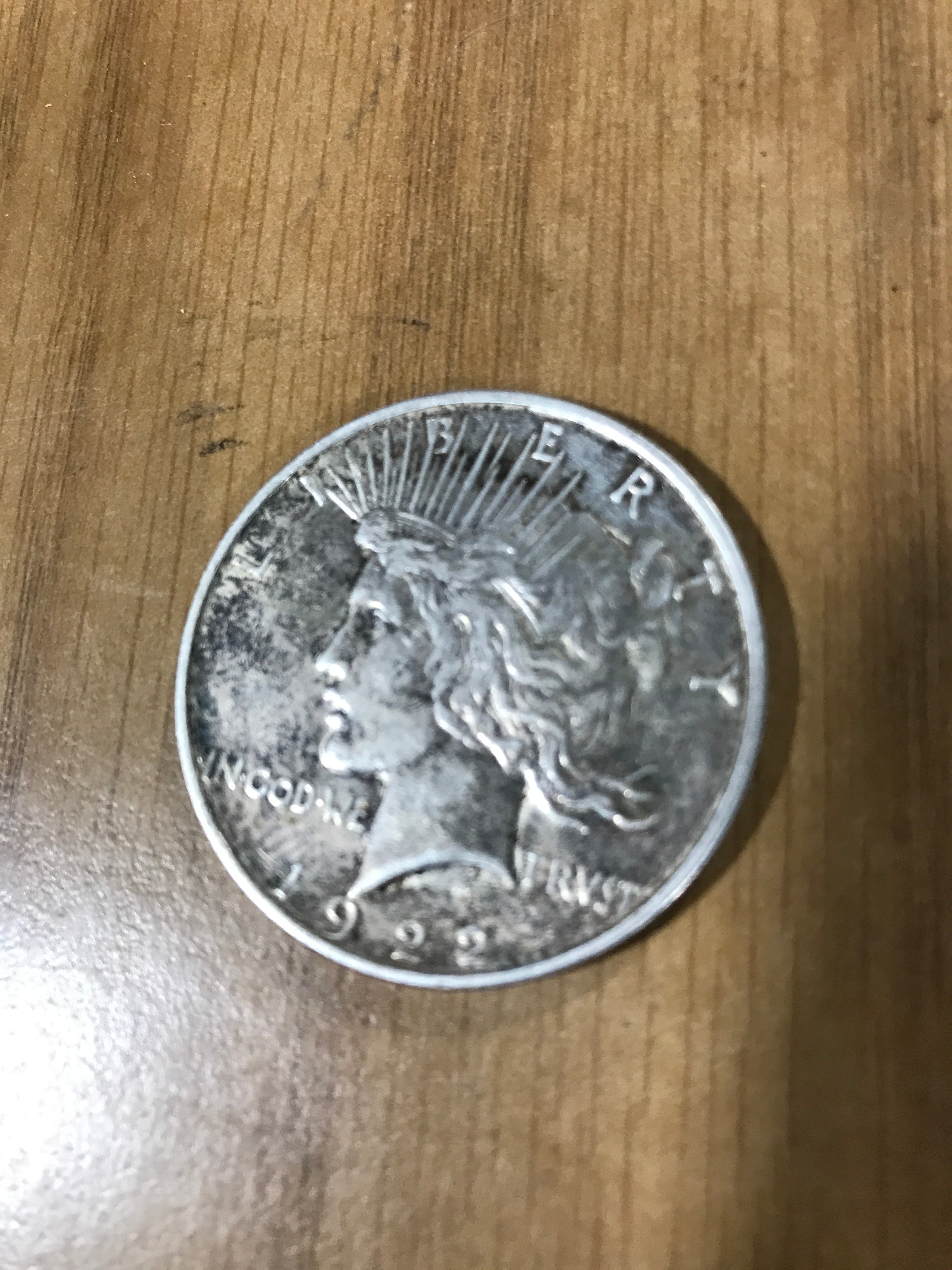 PEACE Dollar 1922 Silver Dollar D mint